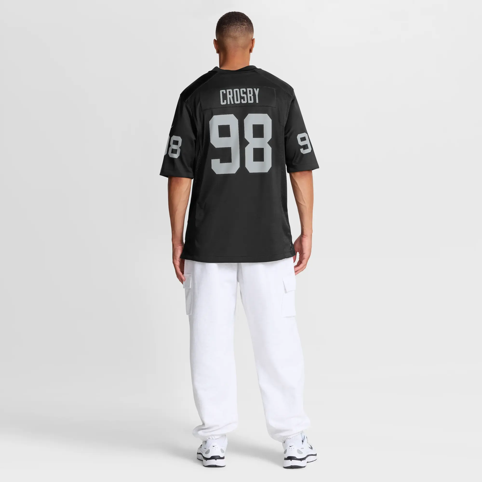 Maxx Crosby #98 Las Vegas Raiders NFL Football Nike Home Game Trikot Schwarz