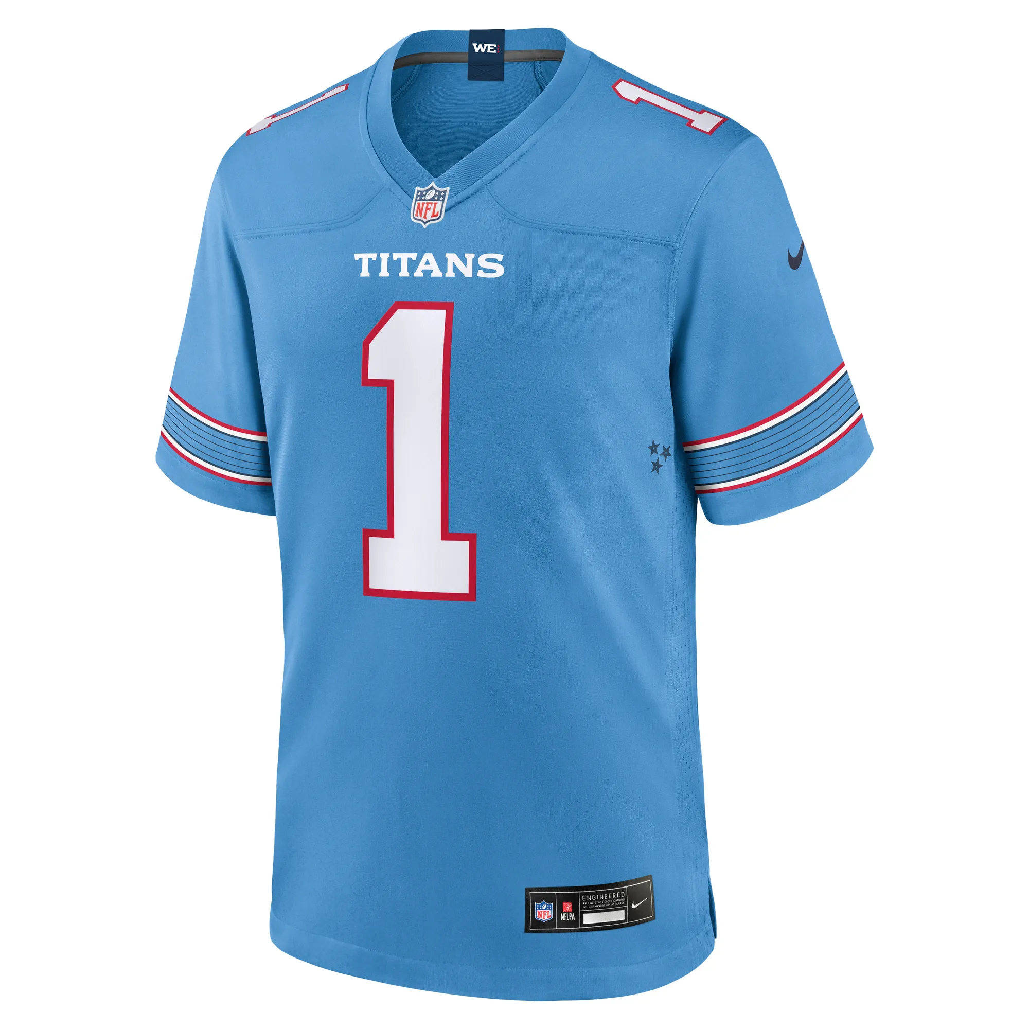 Cam Ward #1 Tennessee Titans NFL Football Nike Home Game Trikot Hellblau
