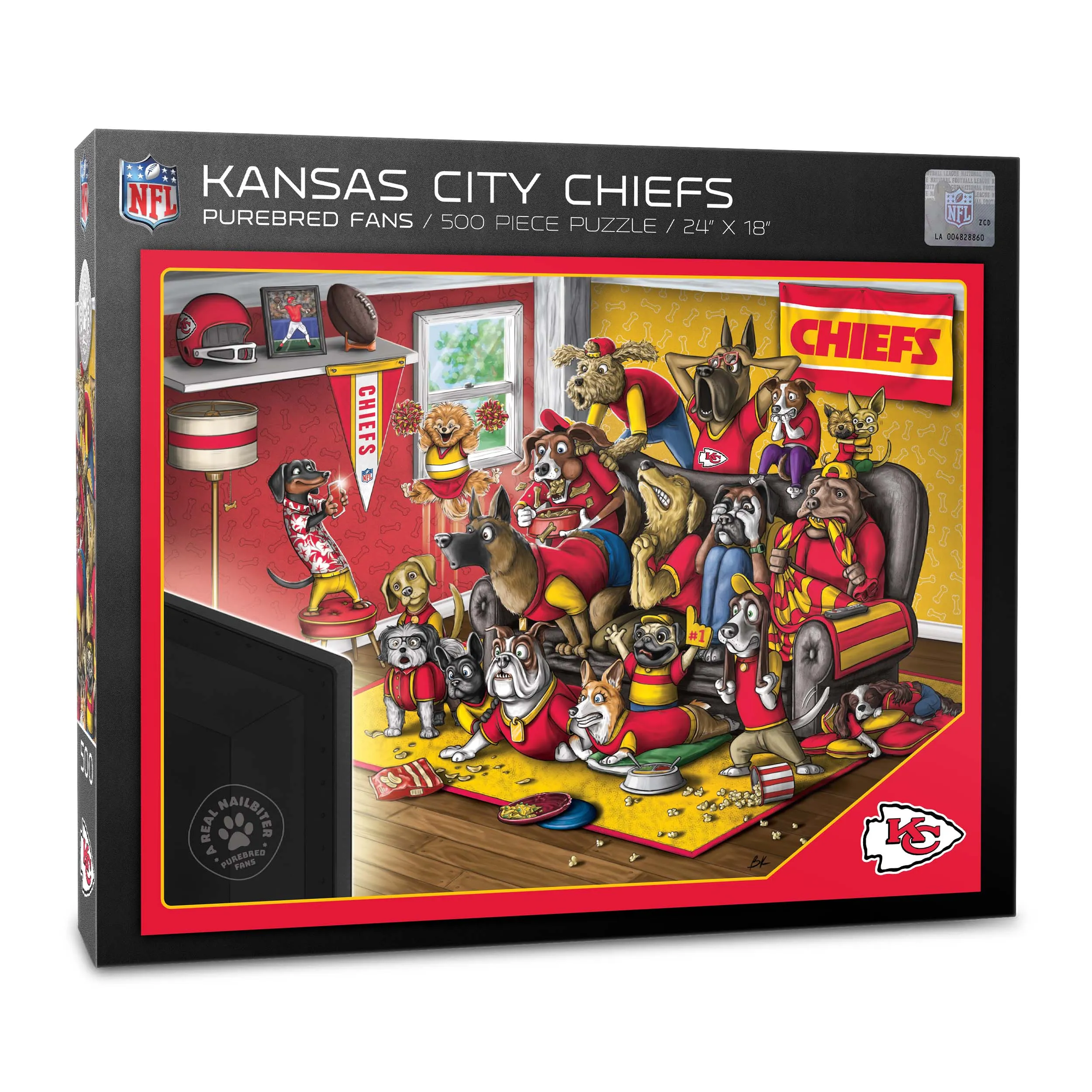 Kansas City Chiefs NFL YouTheFan! Purebred Puzzle