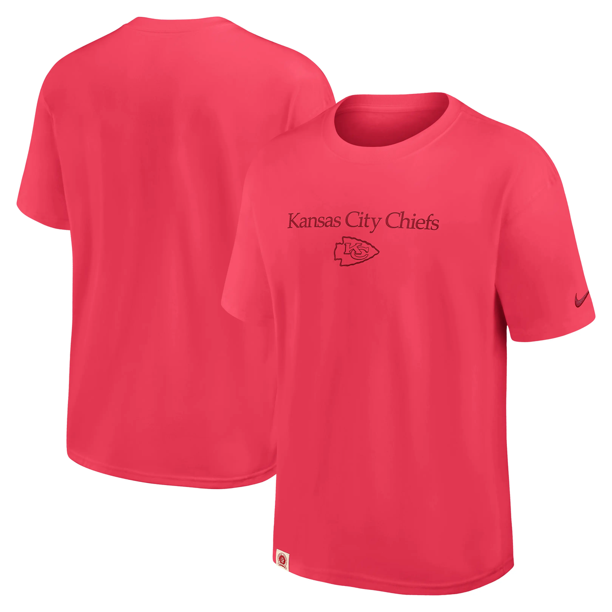 Kansas City Chiefs NFL Nike Loose Fit Heavyweight T-Shirt Rot