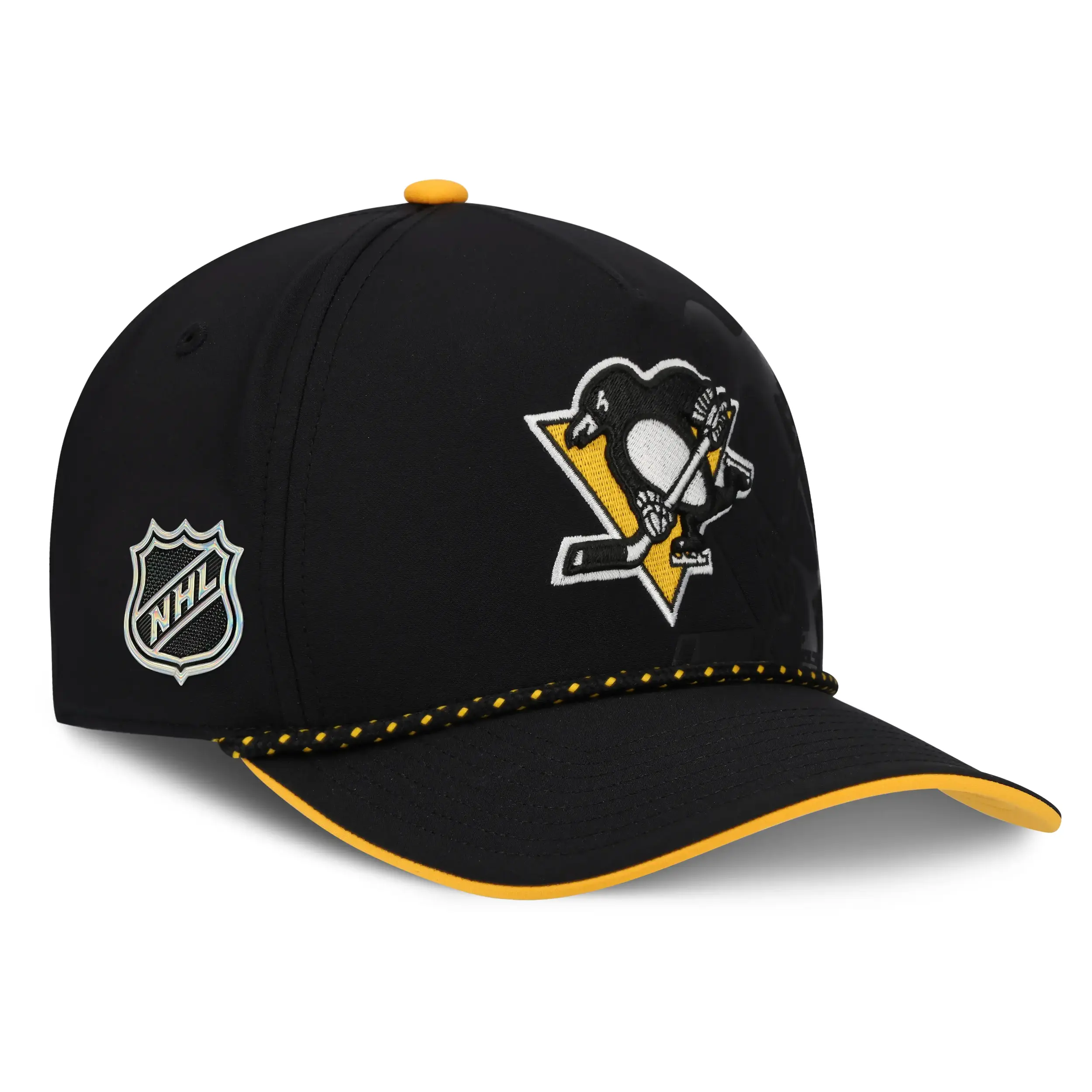 Pittsburgh Penguins NHL Fanatics Draft 2026 Snapback Schwarz / Gelb