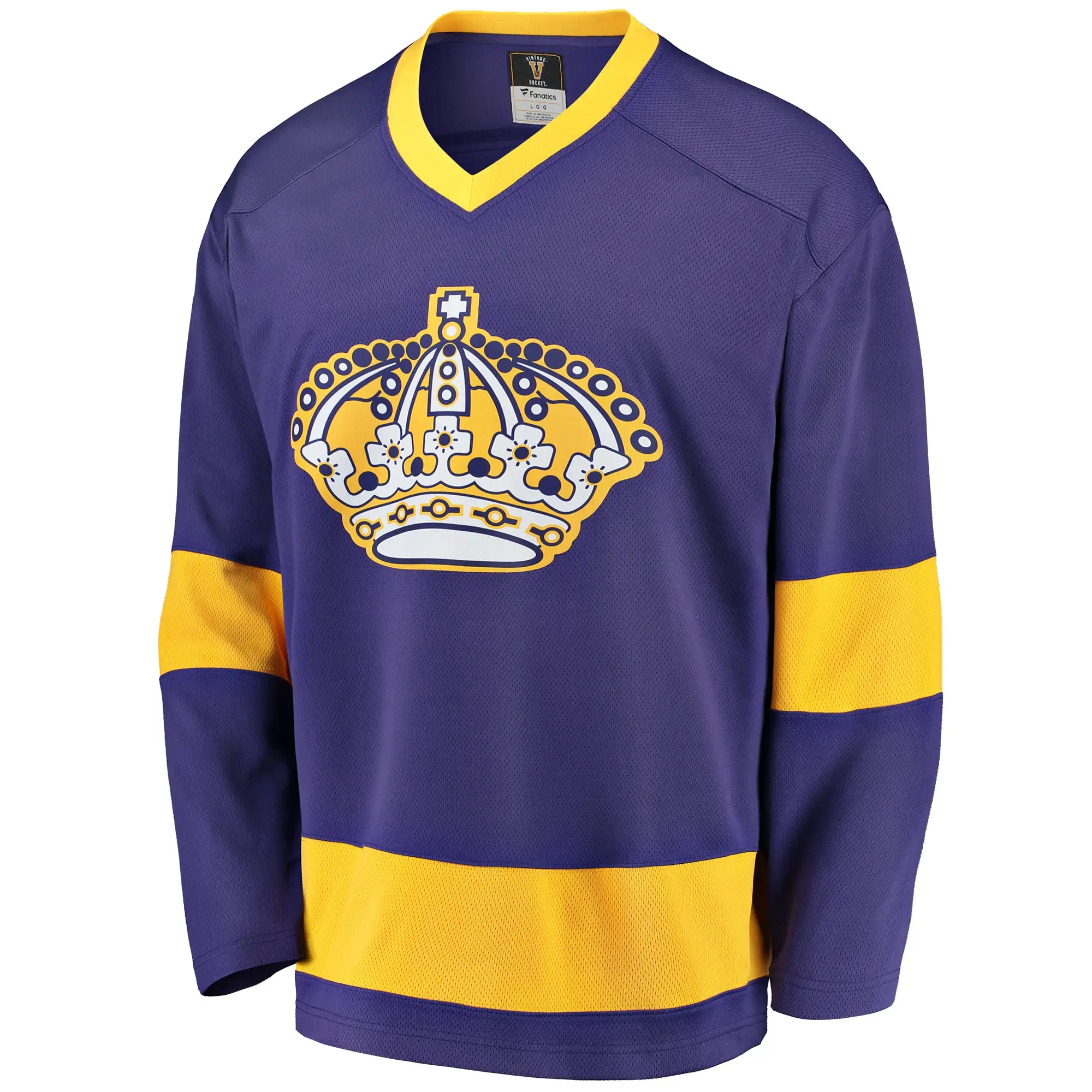 Los Angeles Kings NHL Eishockey Fanatics Breakaway Trikot Vintage Lila