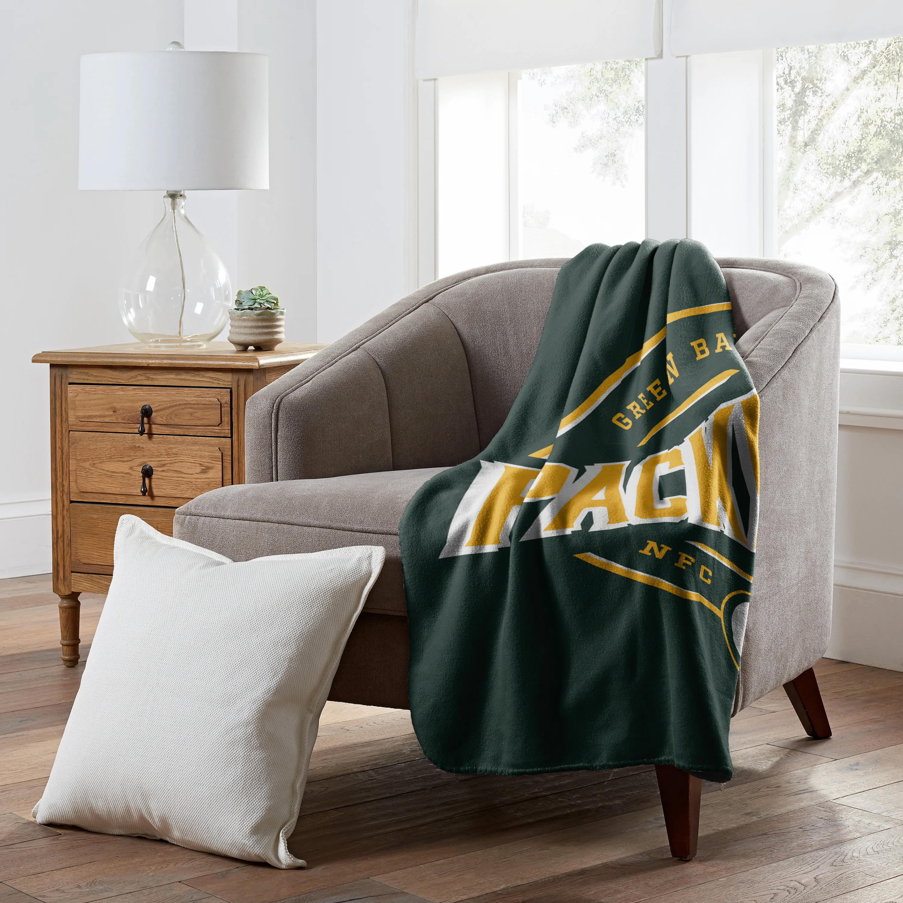 Green Bay Packers NFL Campaign Fleece Decke