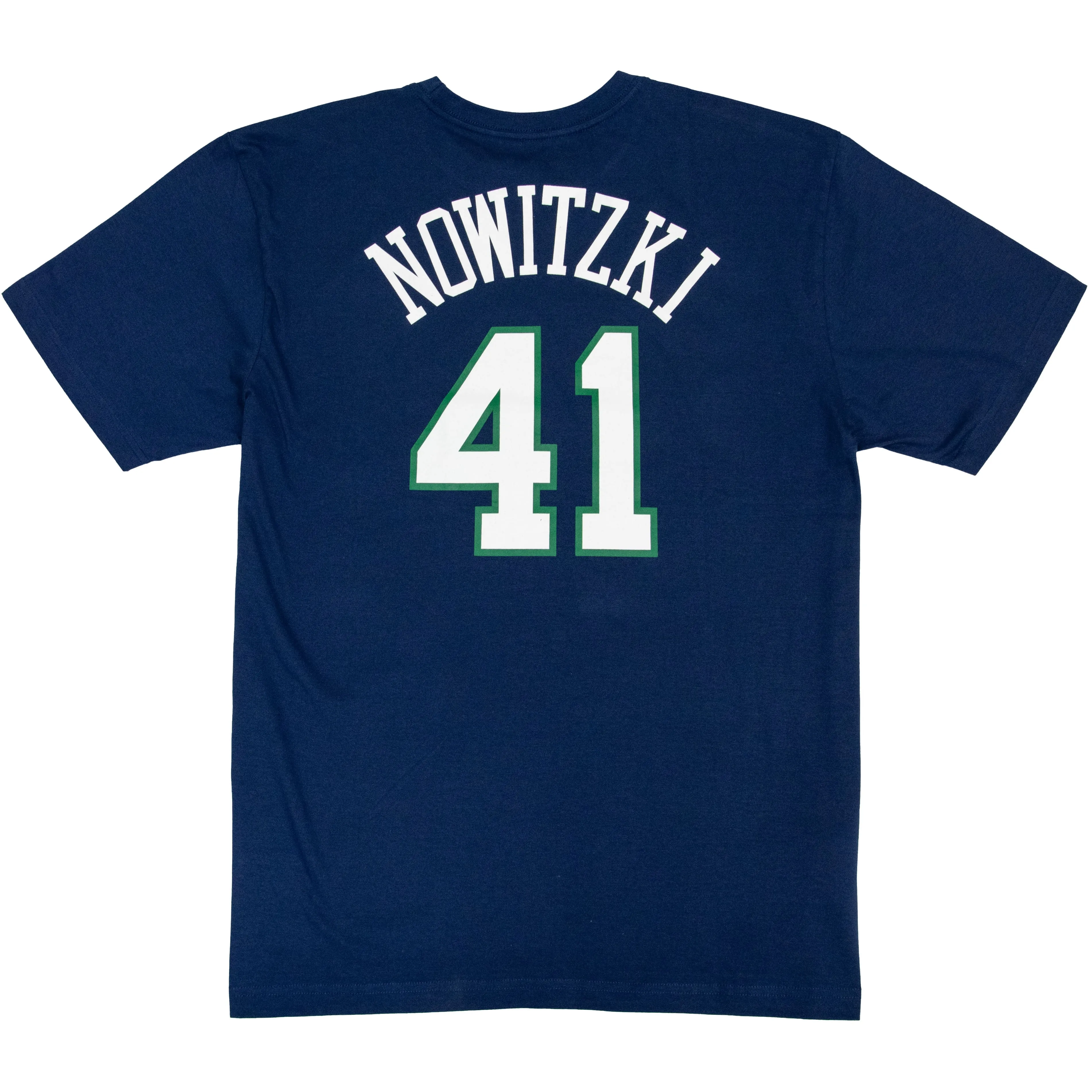 Dirk Nowitzki #41 Dallas Mavericks Name & Number T-Shirt Navy