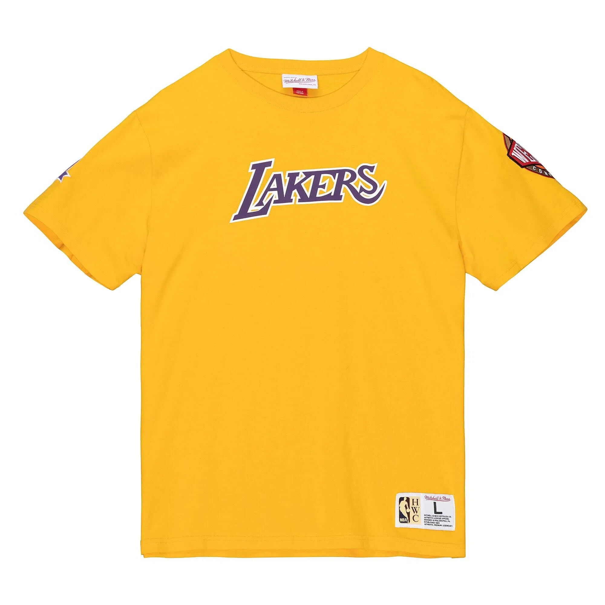 Los Angeles Lakers NBA Mitchell & Ness Team Origins T-Shirt Gelb Los Angeles Lakers NBA Mitchell & Ness Team Origins T-Shirt Gelb