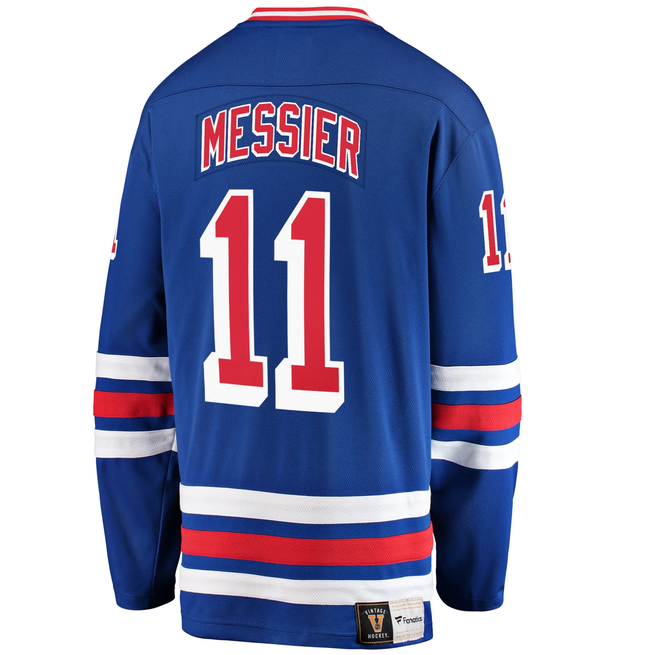 Mark Messier #11 New York Rangers NHL Eishockey Fanatics Breakaway Trikot Vintage Blau
