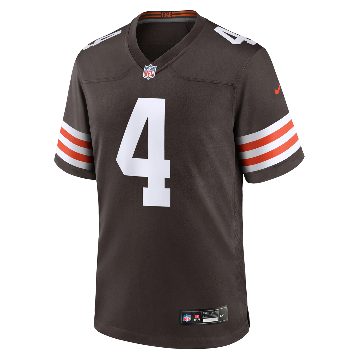 Deshaun Watson #4 Cleveland Browns NFL Football Nike Game Trikot Braun