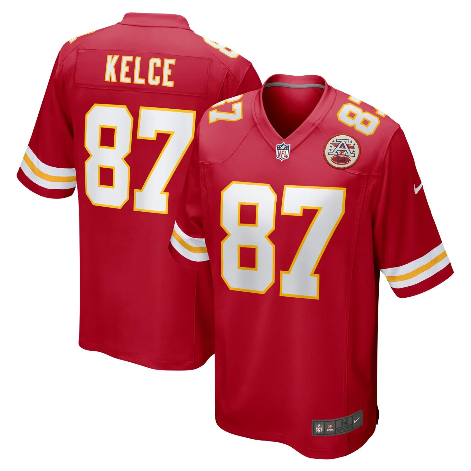 Travis Kelce #87 Kansas City Chiefs NFL Football Nike Game Trikot Rot