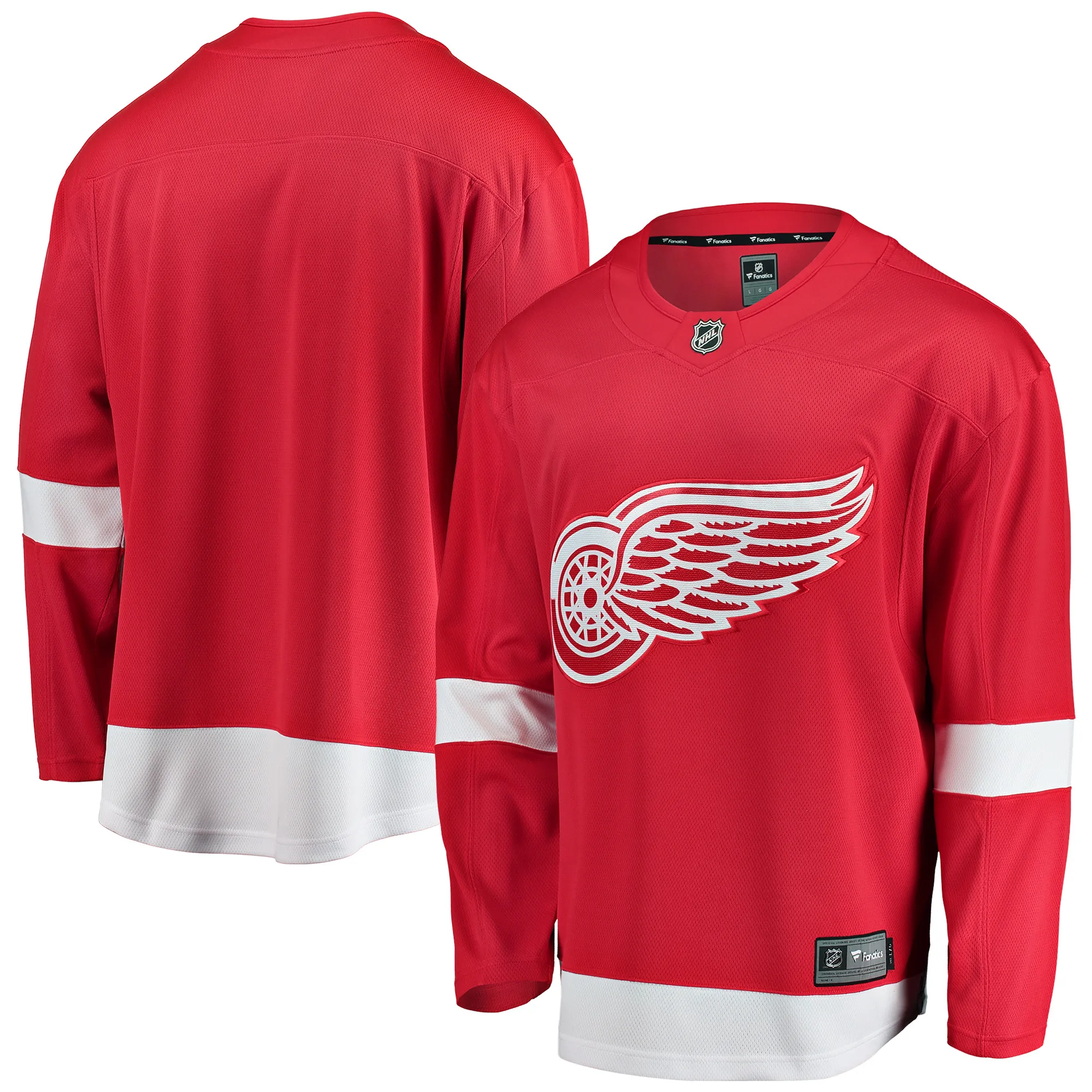 Detroit Red Wings NHL Eishockey Fanatics Breakaway Trikot Home Rot