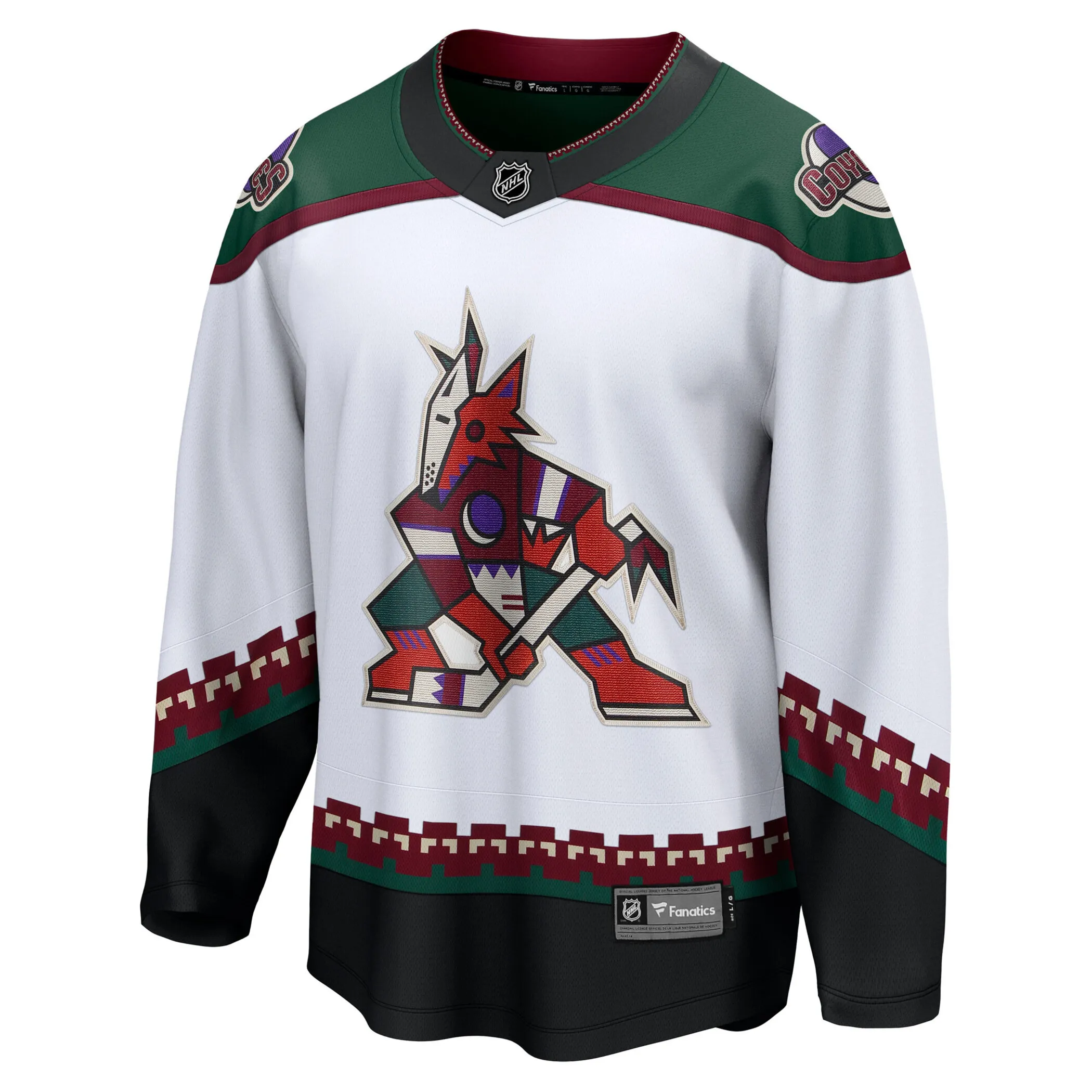 Arizona Coyotes NHL Eishockey Fanatics Breakaway Trikot Away Weiß
