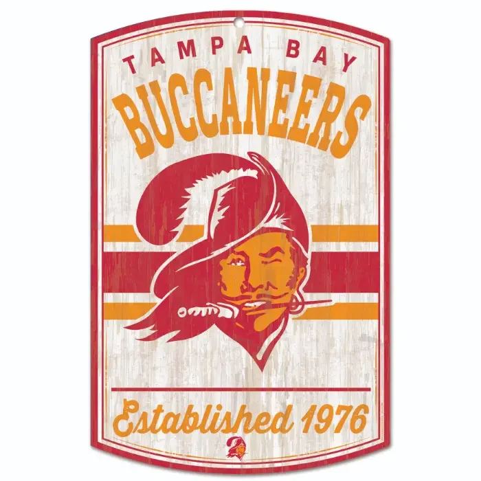 Tampa Bay Buccaneers NFL Retro Schild