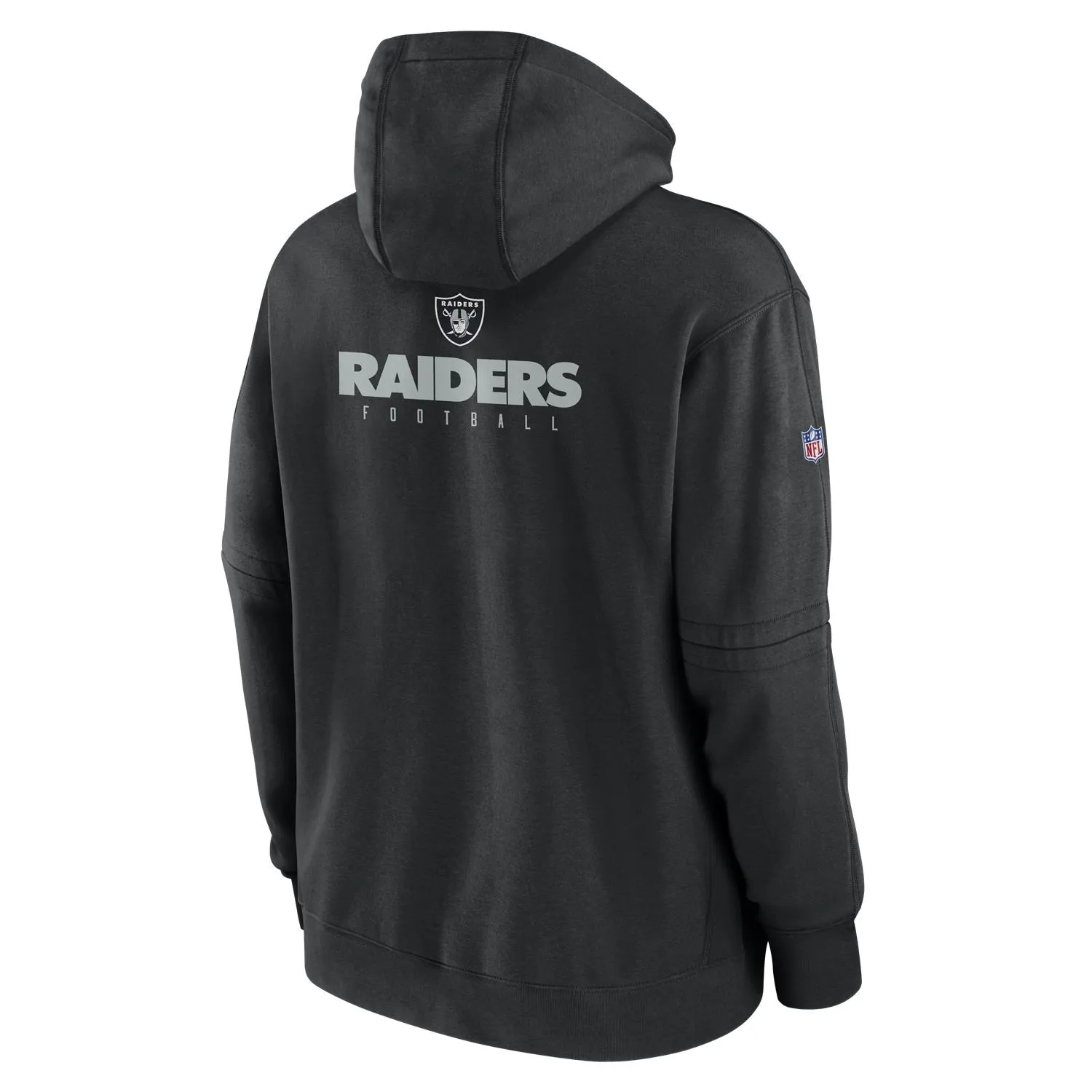 Las Vegas Raiders NFL Nike Sideline 2023 Club Hoodie Schwarz