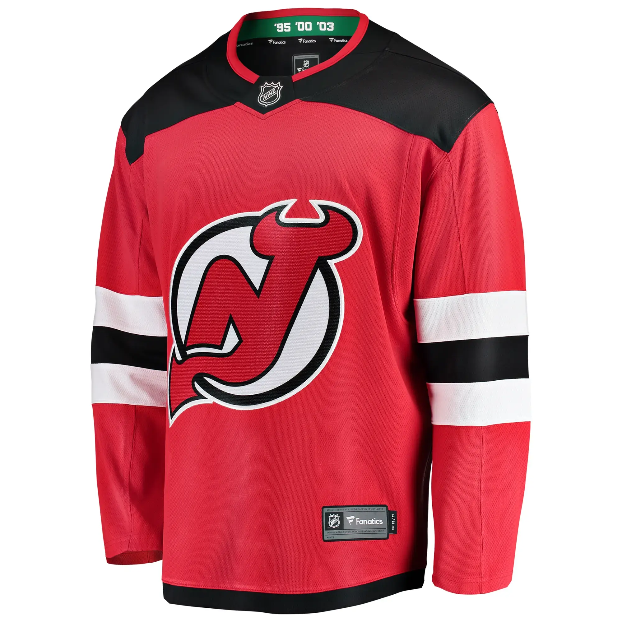 New Jersey Devils NHL Eishockey Fanatics Breakaway Trikot Home Rot