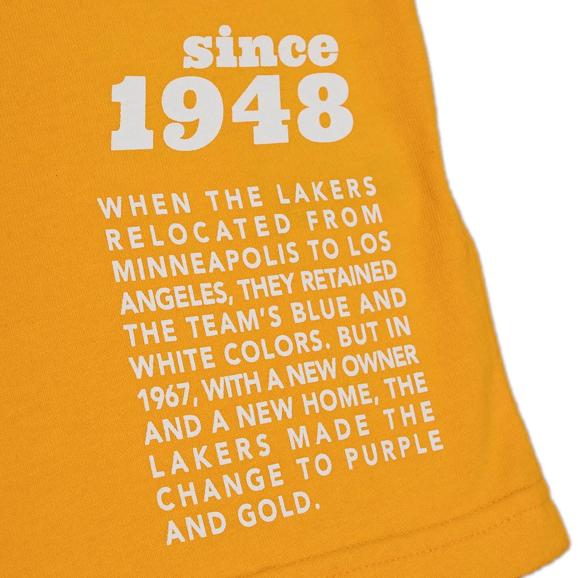 Los Angeles Lakers NBA Mitchell & Ness Team Origins T-Shirt Gelb Los Angeles Lakers NBA Mitchell & Ness Team Origins T-Shirt Gelb
