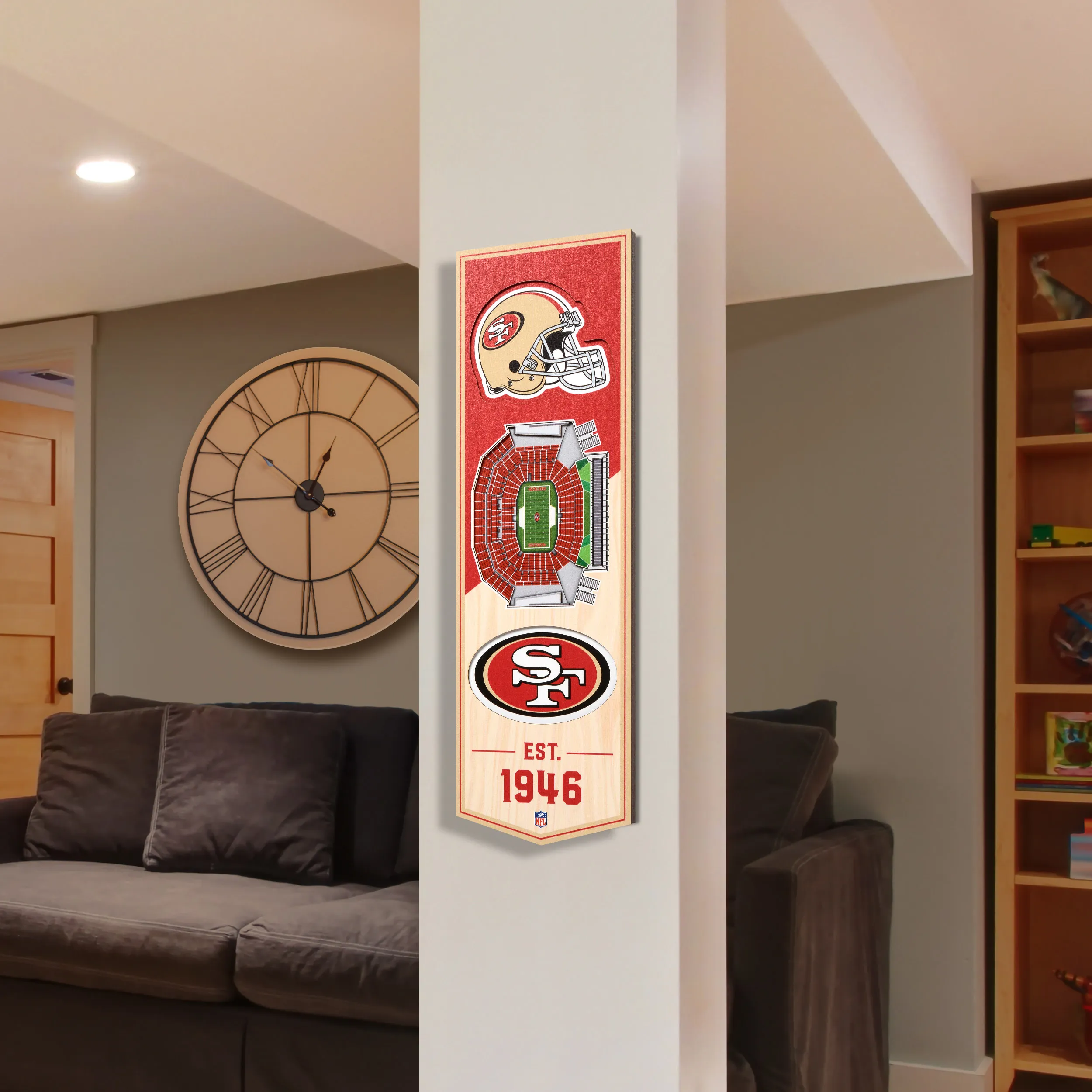 San Francisco 49ers NFL YouTheFan! 3D Stadium Banner Schild