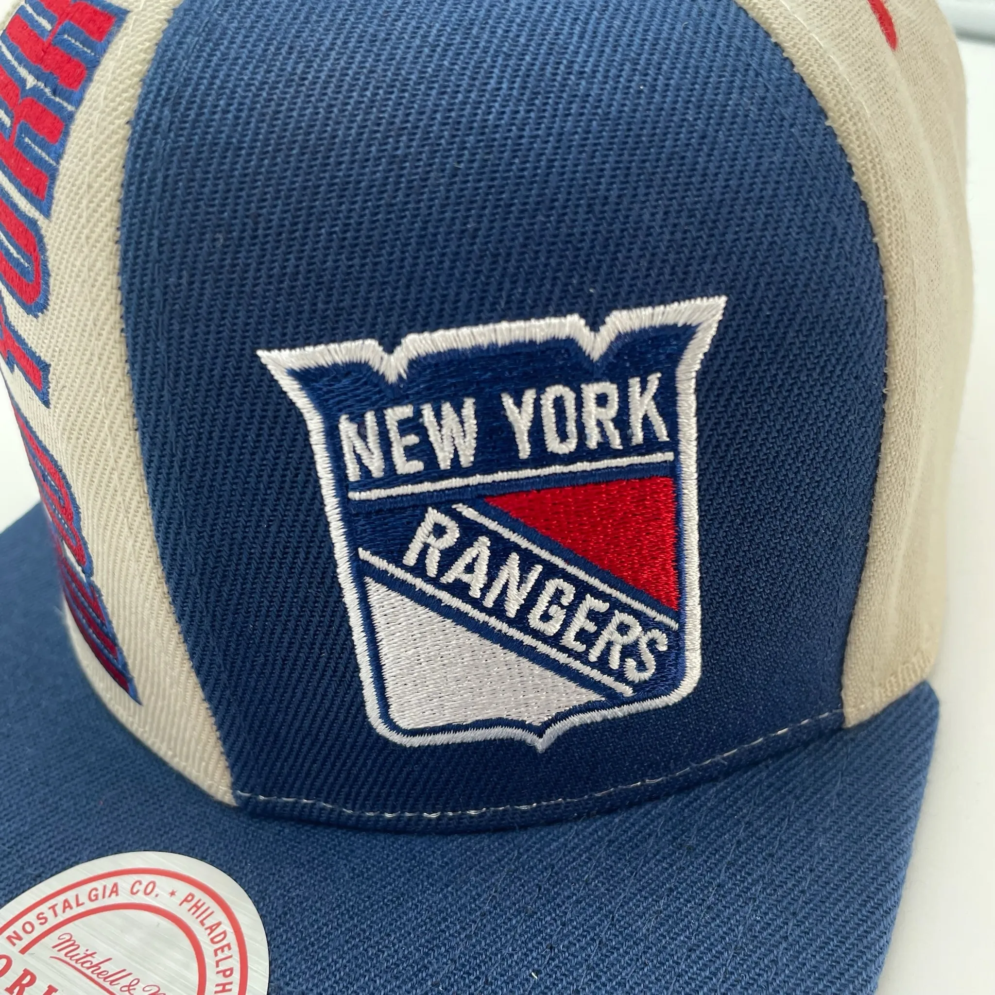 New York Rangers NHL Mitchell & Ness Pop Panel Snapback