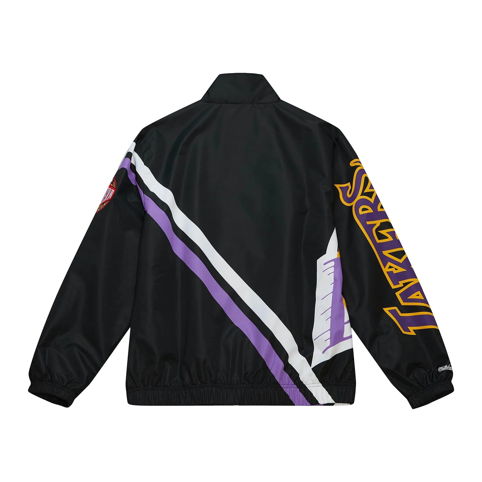 Los Angeles Lakers NBA Mitchell & Ness Exploded Logo Warm Up Jacke Schwarz Los Angeles Lakers NBA Mitchell & Ness Exploded Logo Warm Up Jacke Schwarz