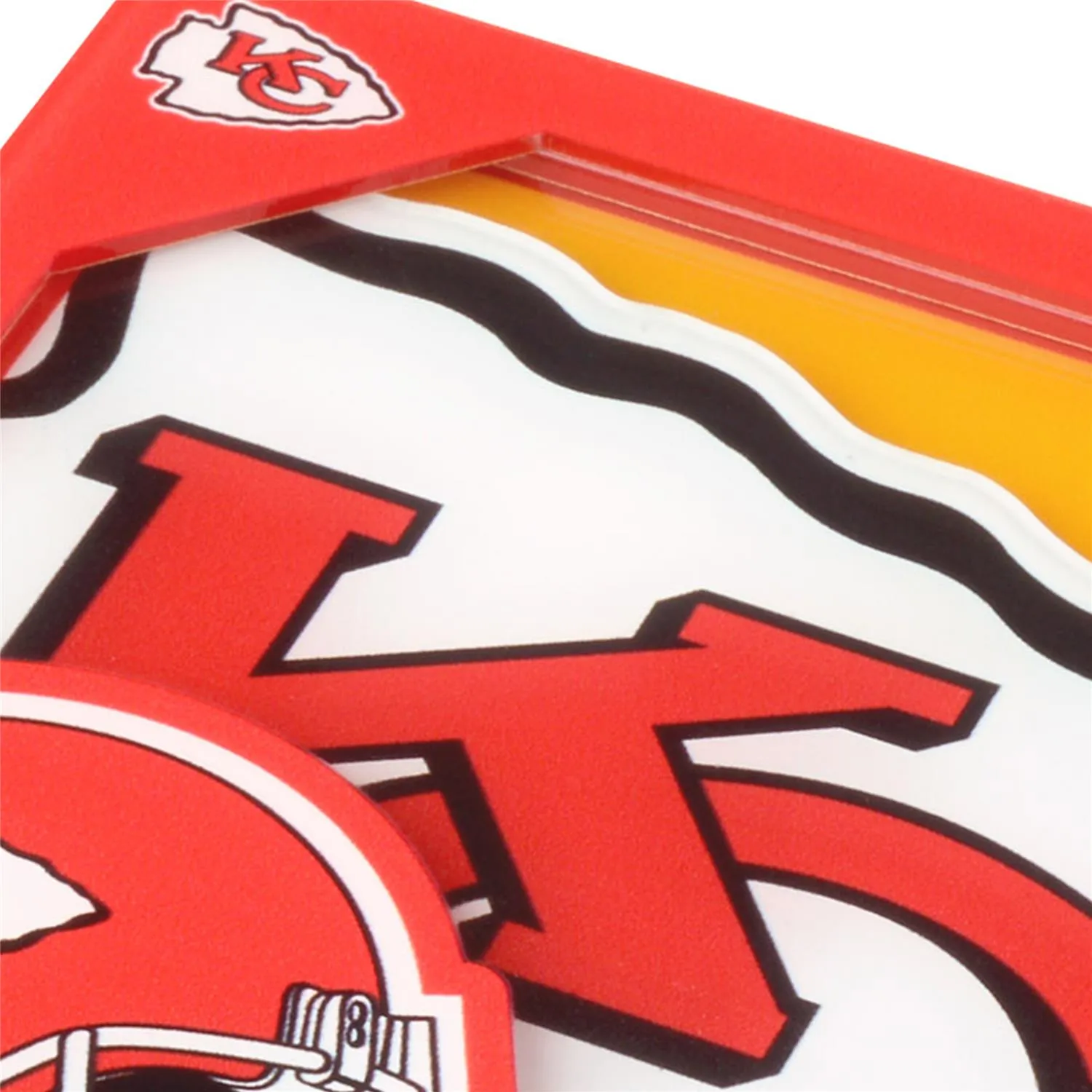 Kansas City Chiefs NFL YouTheFan! Untersetzer 3D Logo (2er-Set)