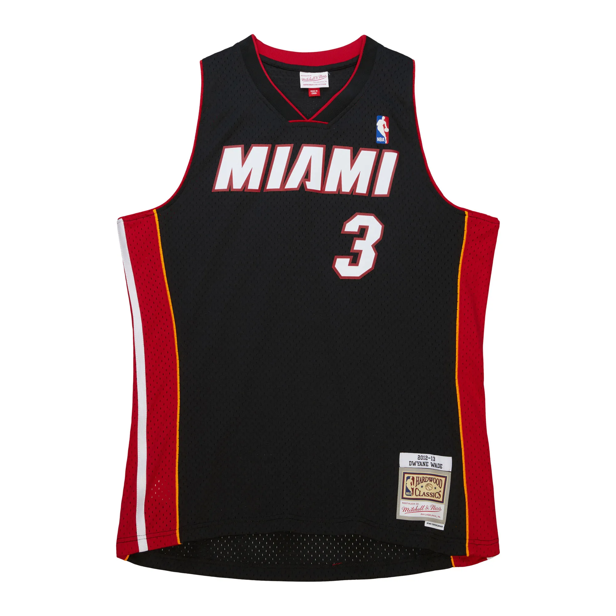 Dwayne Wade #3 Miami Heat 12-13 NBA Mitchell & Ness Swingman Trikot Schwarz