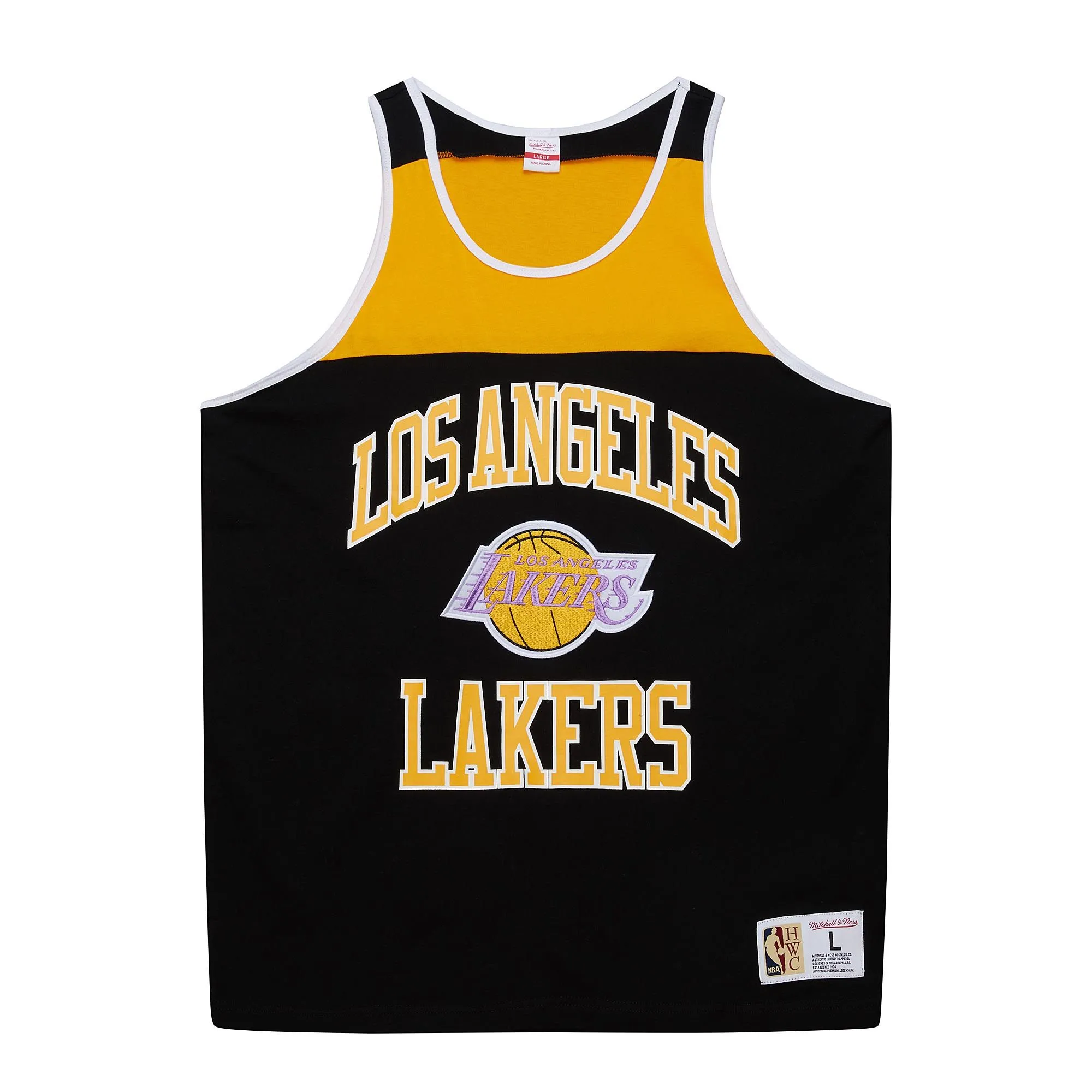 Los Angeles Lakers NBA Mitchell & Ness Heritage Color Blocked Tank Top Los Angeles Lakers NBA Mitchell & Ness Heritage Color Blocked Tank Top
