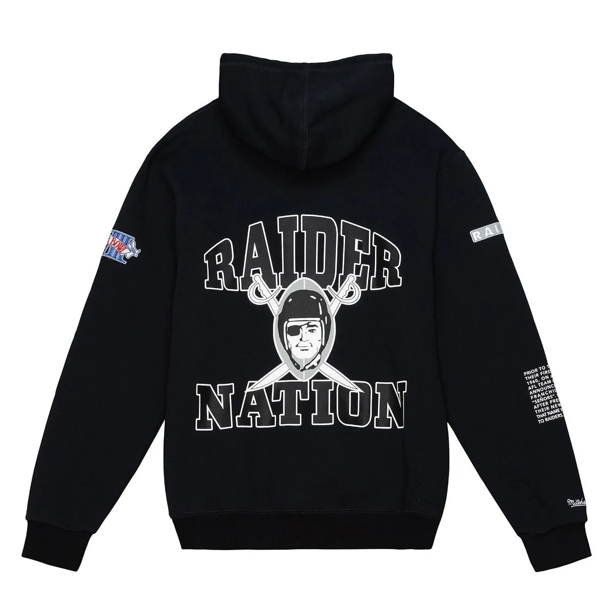 Las Vegas Raiders NFL Mitchell & Ness Team Origins Fleece Hoodie Schwarz
