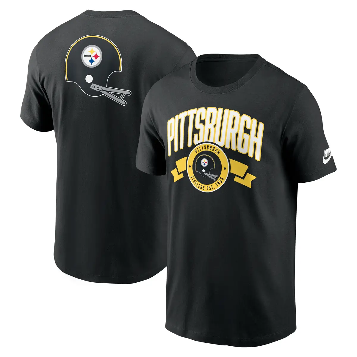Pittsburgh Steelers NFL Nike Rewind Front & Back Hit Essential T-Shirt