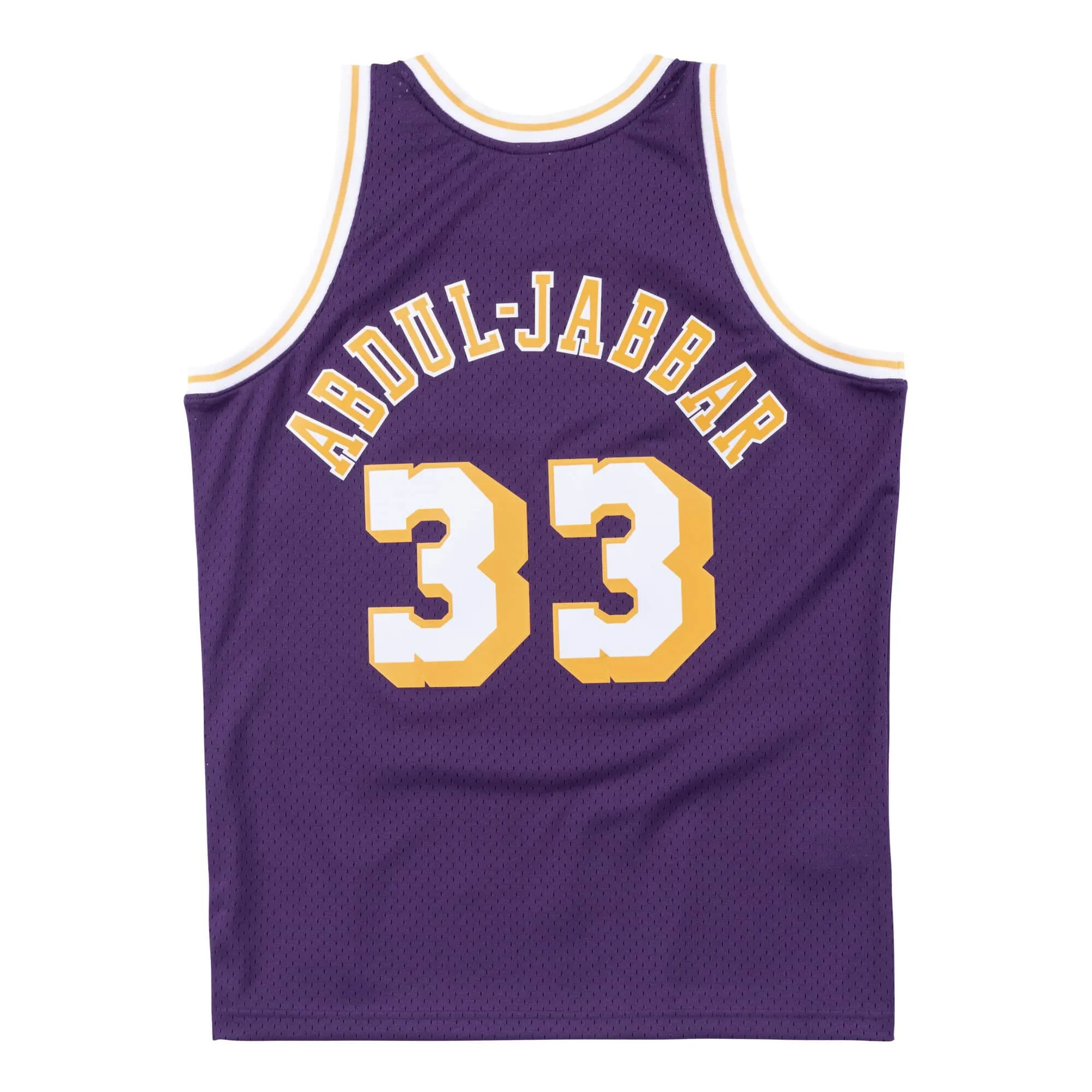 Kareem Abdul-Jabbar #33 Los Angeles Lakers 83 NBA Mitchell & Ness Swingman Trikot Lila Kareem Abdul-Jabbar #33 Los Angeles Lakers 83 NBA Mitchell & Ness Swingman Trikot Lila