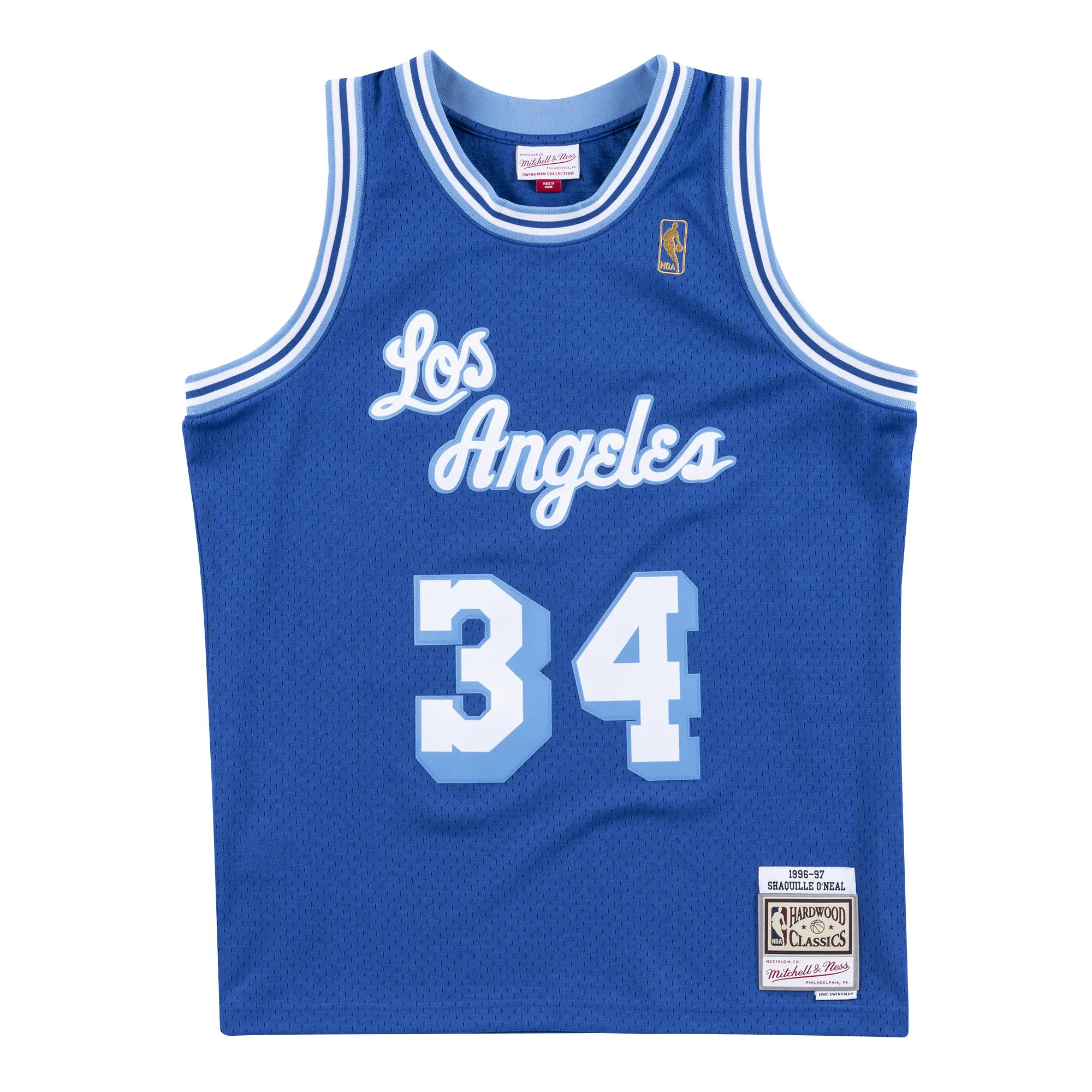 Shaquile O'Neal #34 Los Angeles Lakers 96 NBA Mitchell & Ness Swingman Trikot Blau Shaquile O'Neal #34 Los Angeles Lakers 96 NBA Mitchell & Ness Swingman Trikot Blau