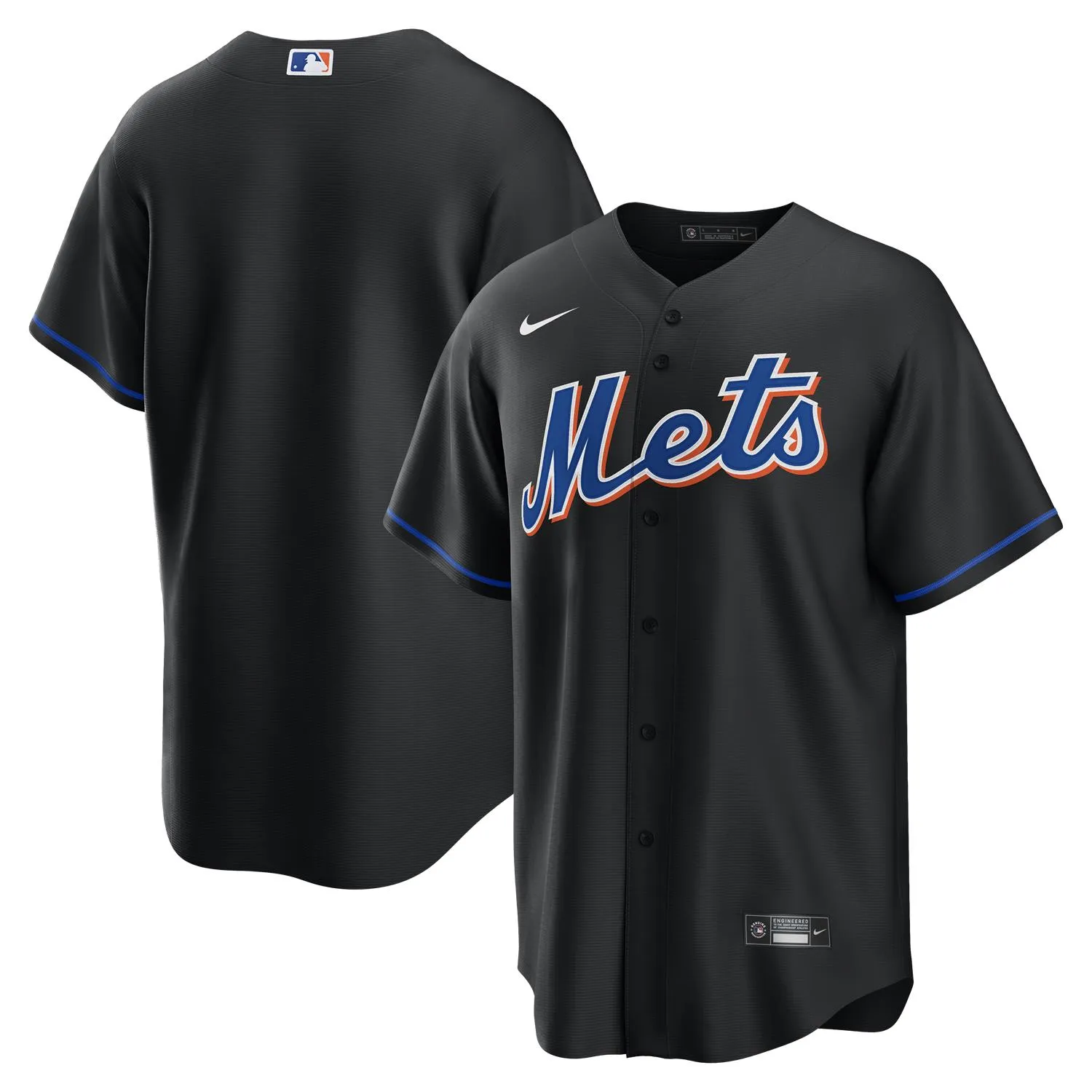 New York Mets MLB Baseball Nike Trikot Alternate Schwarz