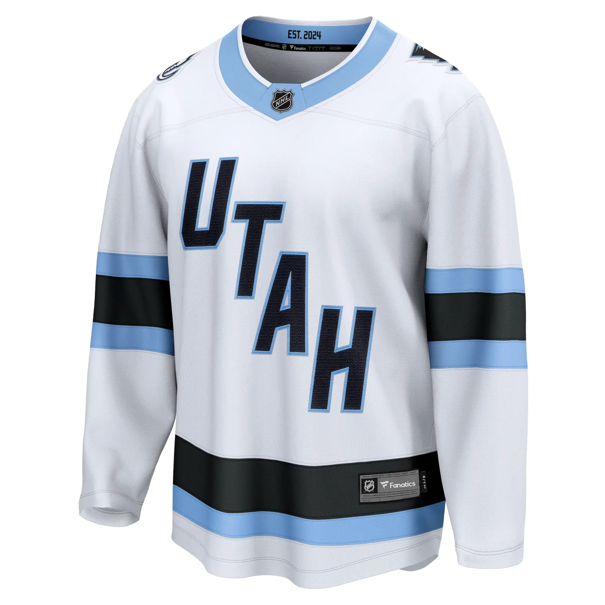 Utah Mammoth NHL Eishockey Fanatics Breakaway Trikot Away Weiß