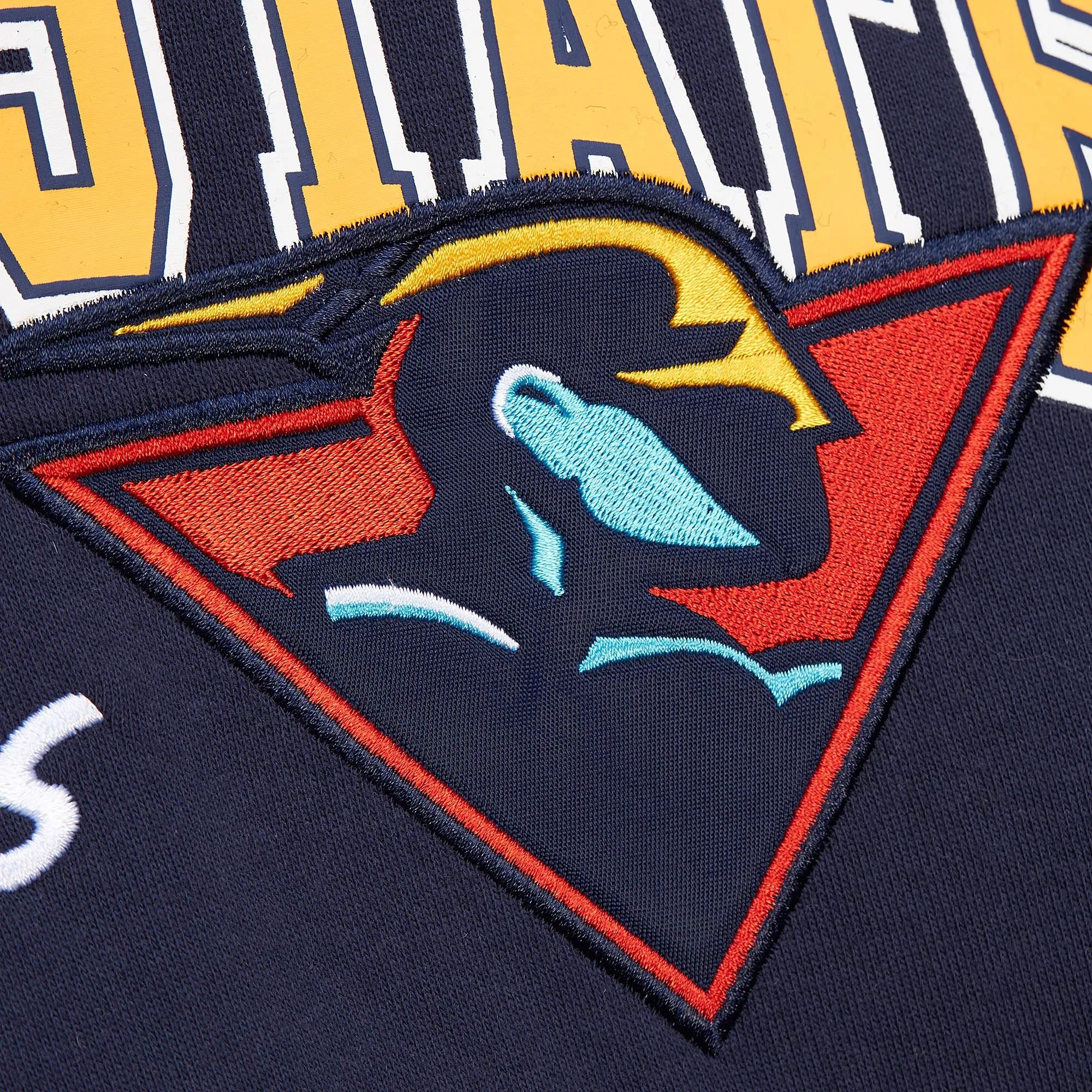 Golden State Warriors NBA Mitchell & Ness Premium Fleece Hoodie Navy