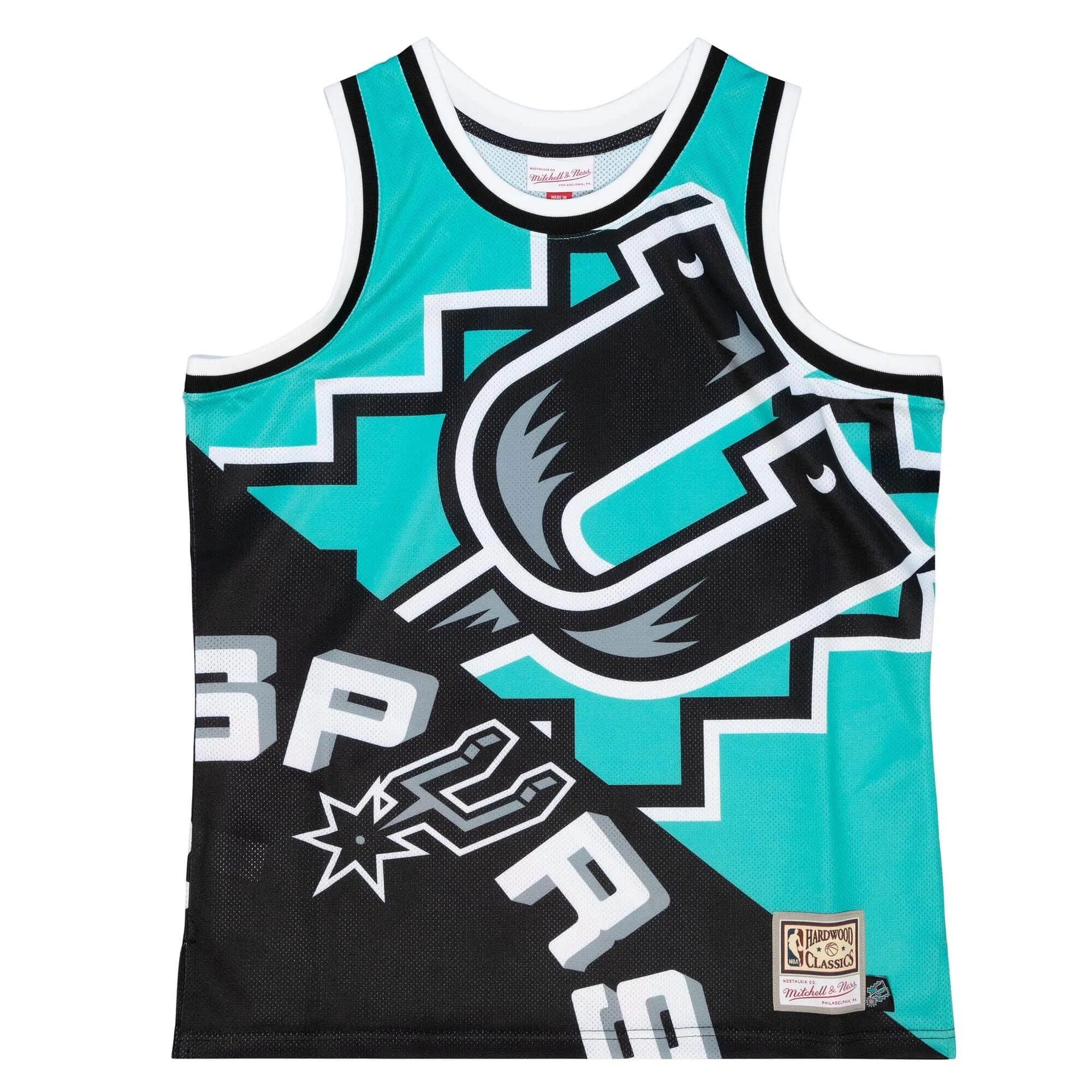 San Antonio Spurs NBA Mitchell & Ness Big Face Fashion 5.0 Tank Top