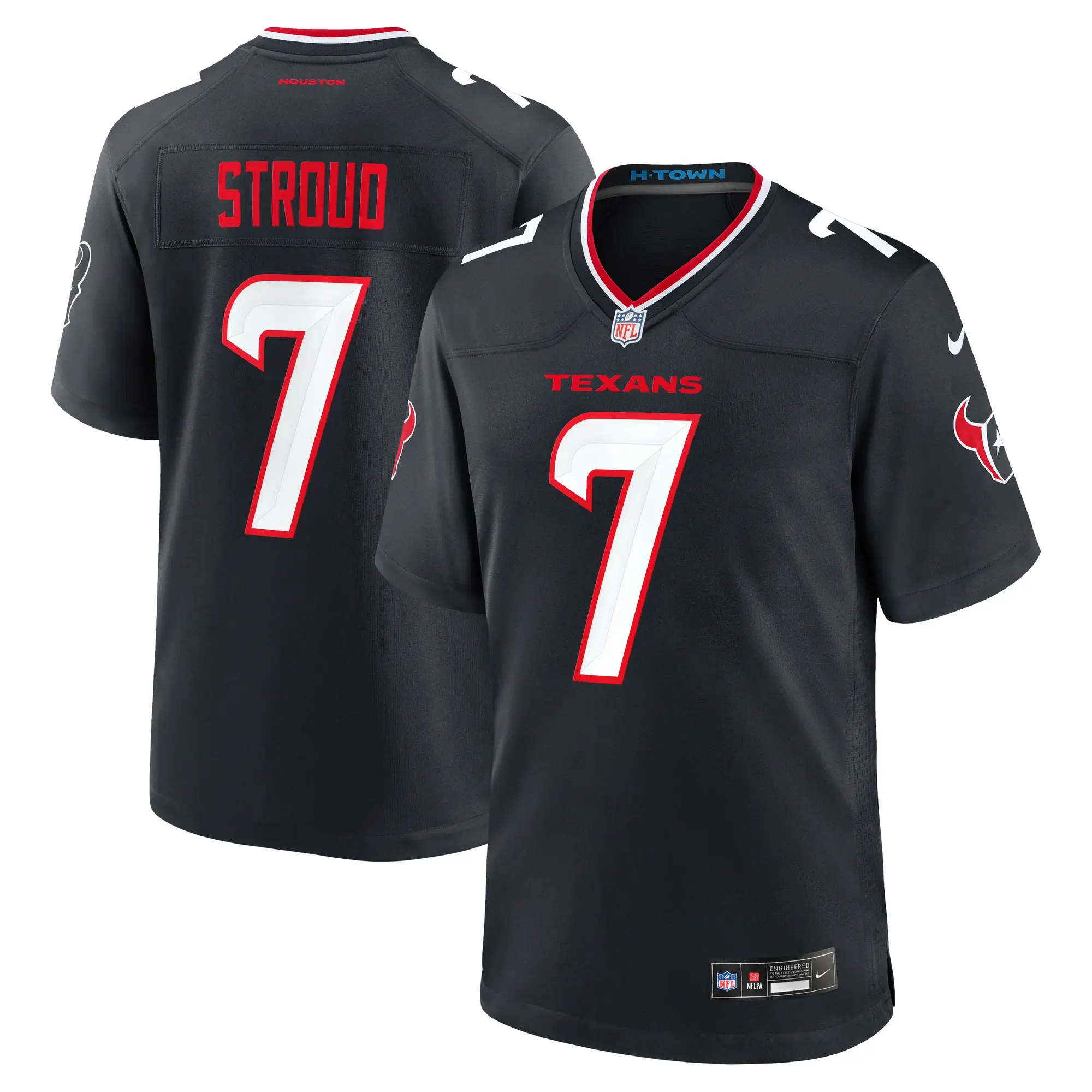 C. J. Stroud #7 Houston Texans NFL Football Nike Home Game Trikot Navy
