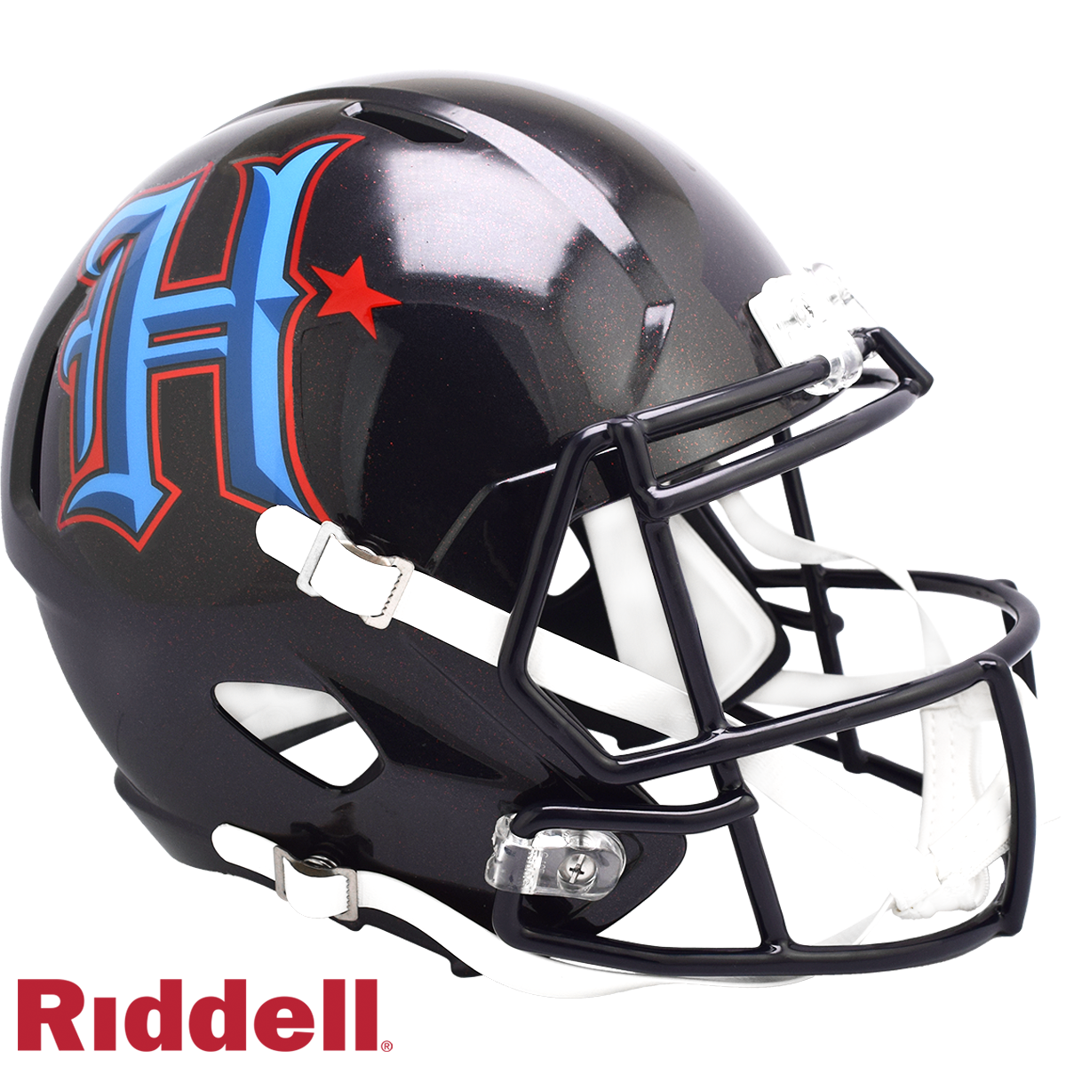Houston Texans NFL Riddell On Field Alternate Speed Replica Helm Schwarz
