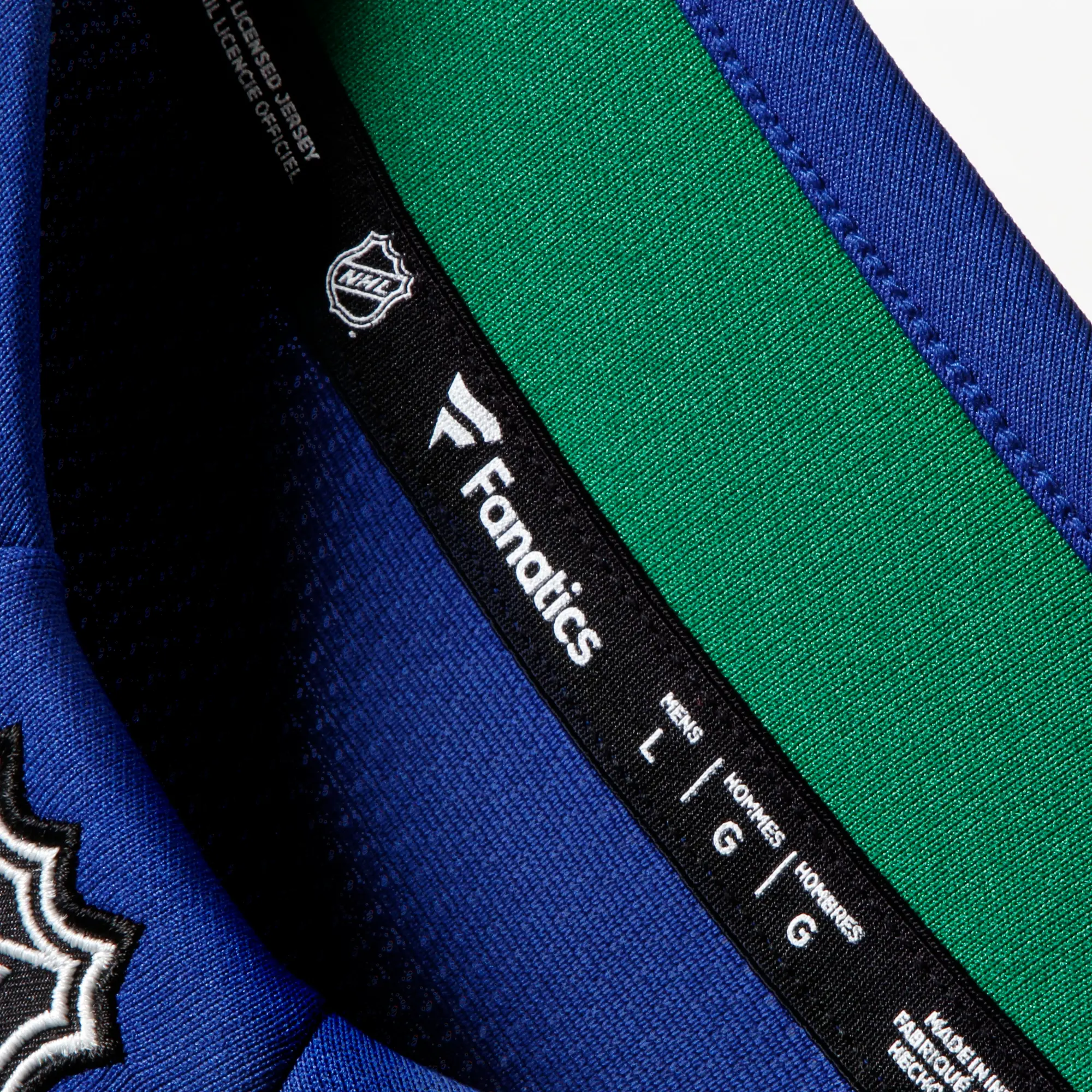 Vancouver Canucks NHL Eishockey Fanatics Breakaway Trikot Home Blau