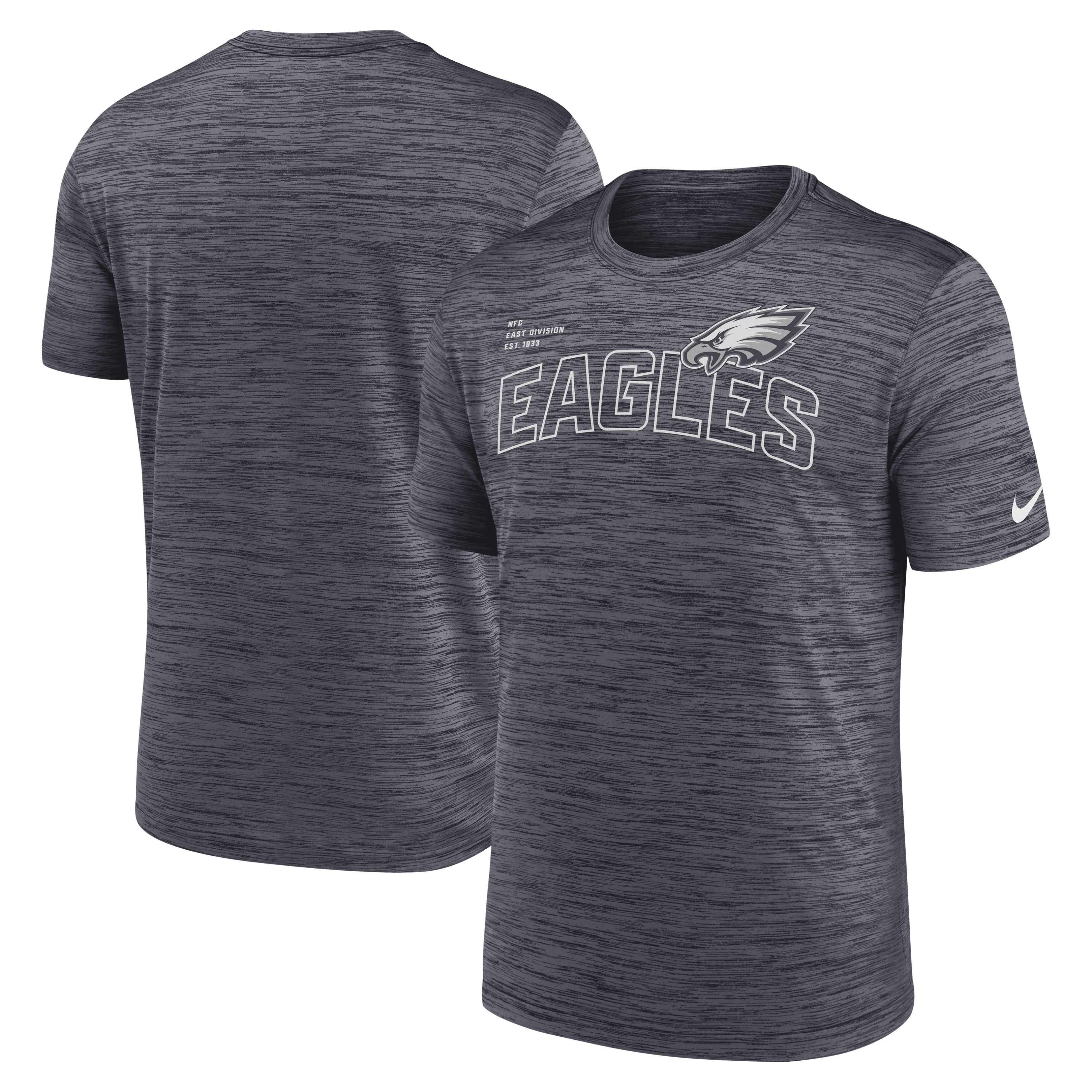 Philadelphia Eagles NFL Nike Velocity Arch T-Shirt Schwarz
