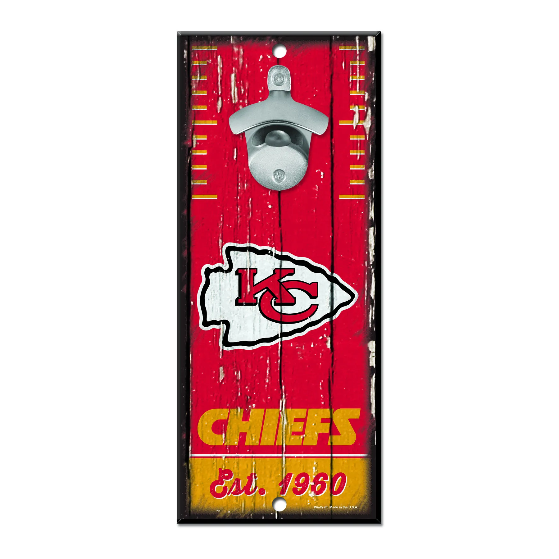 Kansas City Chiefs NFL Flaschenöffner Schild