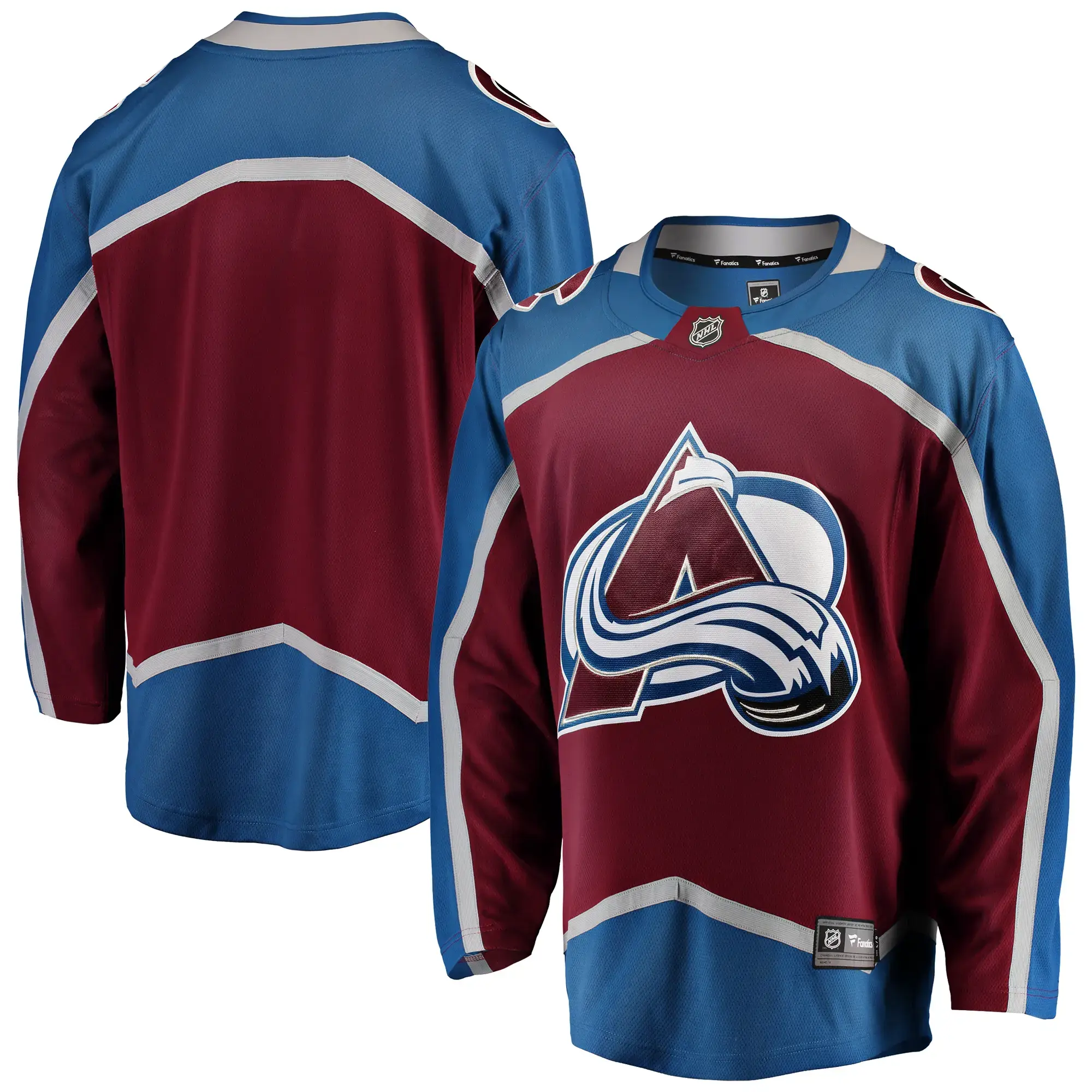 Colorado Avalanche NHL Eishockey Fanatics Breakaway Trikot Home Bordeauxrot