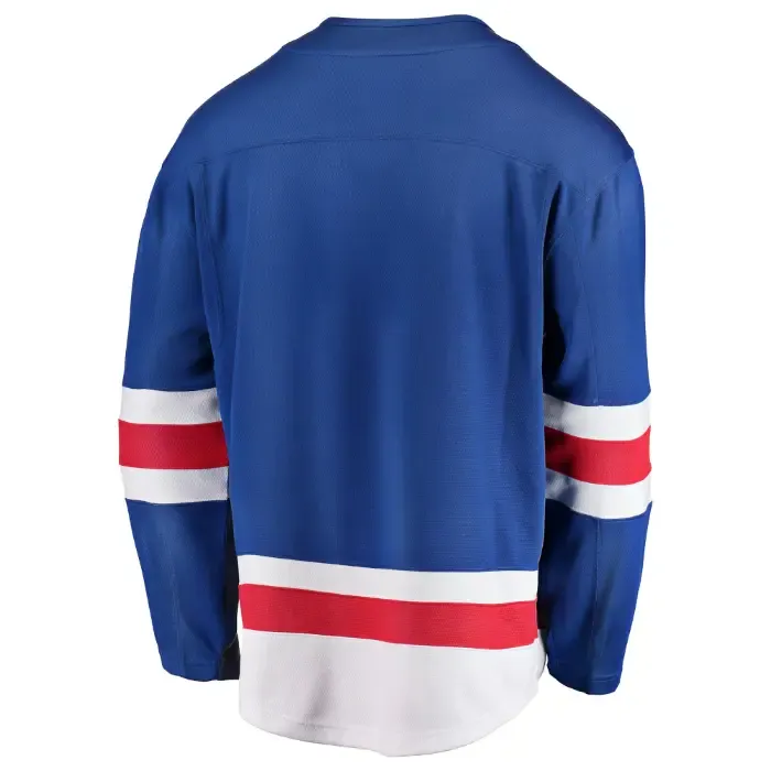 New York Rangers NHL Eishockey Fanatics Breakaway Trikot Home Blau