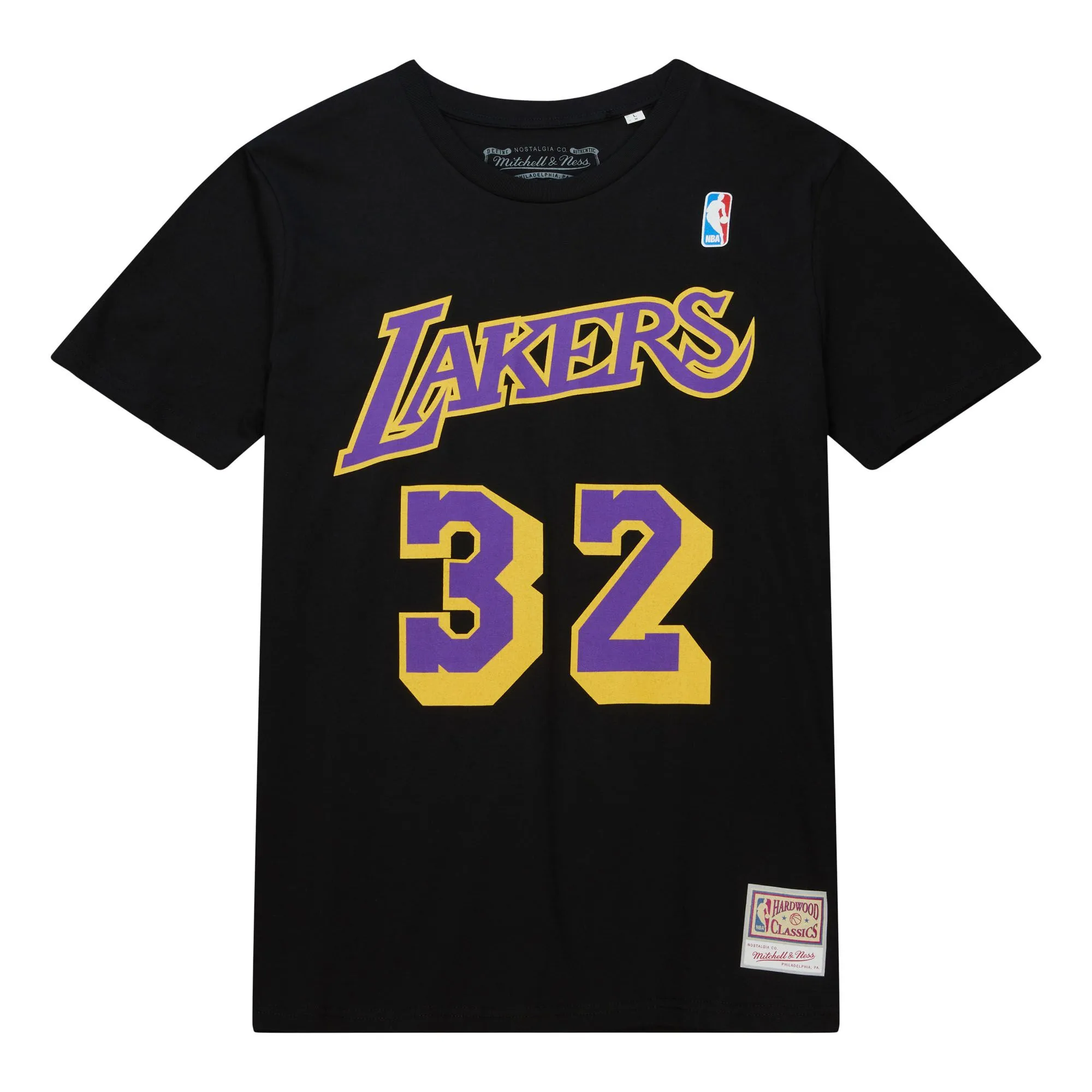 Magic Johnson #32 Los Angeles Lakers NBA Mitchell & Ness Player T-Shirt Schwarz Magic Johnson #32 Los Angeles Lakers NBA Mitchell & Ness Player T-Shirt Schwarz