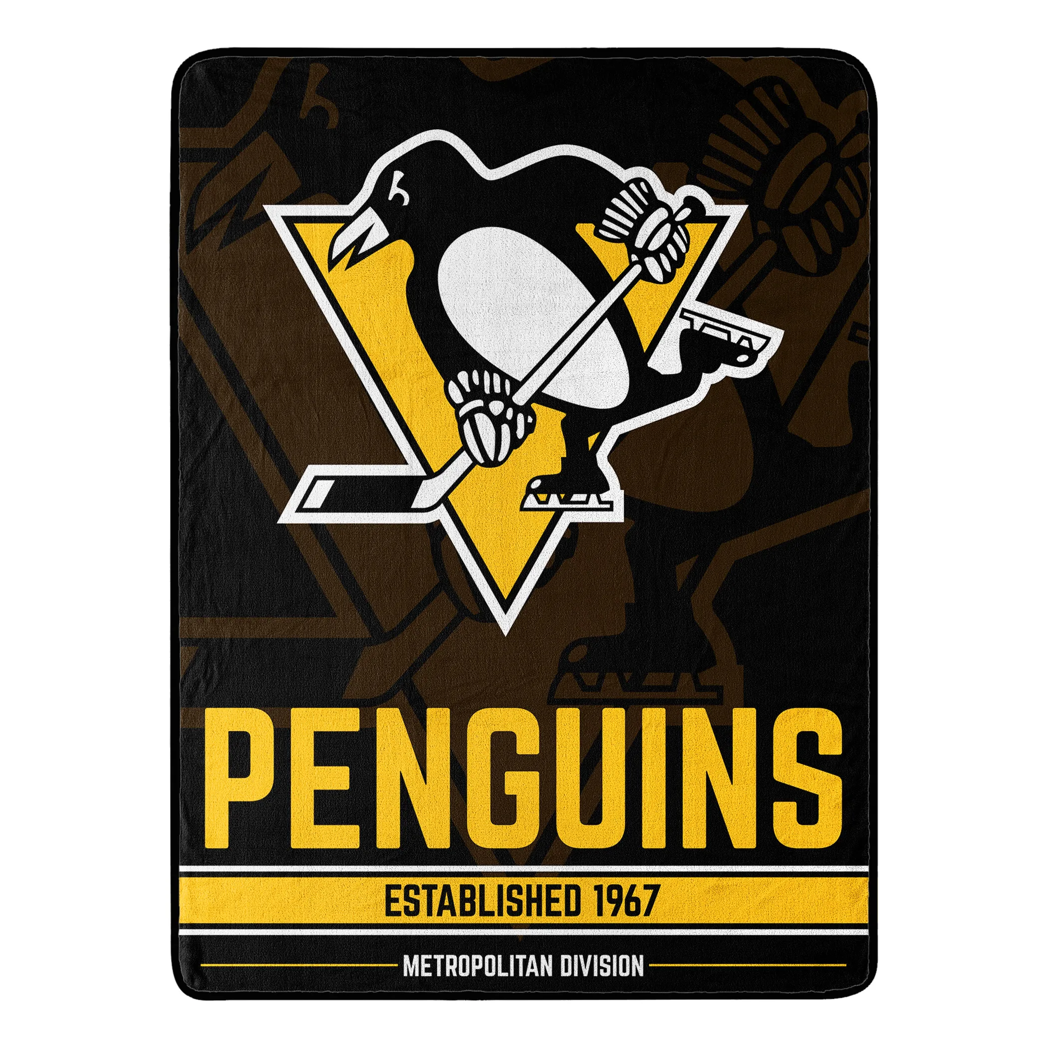 Pittsburgh Penguins NHL Super Plush Break Away Decke