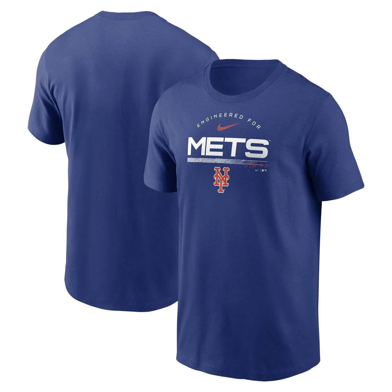 New York Mets MLB Nike Team Engineered T-Shirt Blau