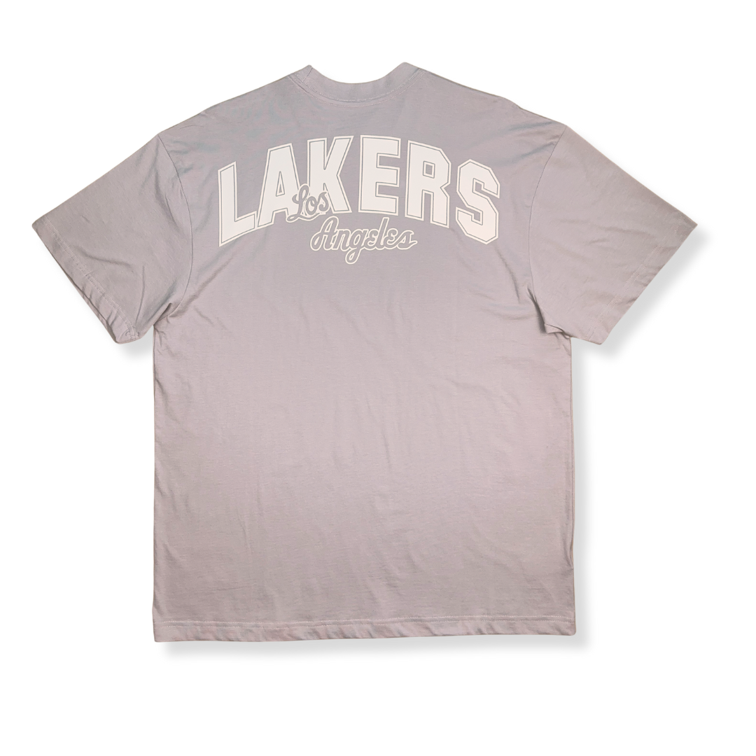 Los Angeles Lakers NBA Mitchell & Ness Elite Neutral Oversized T-Shirt Los Angeles Lakers NBA Mitchell & Ness Elite Neutral Oversized T-Shirt