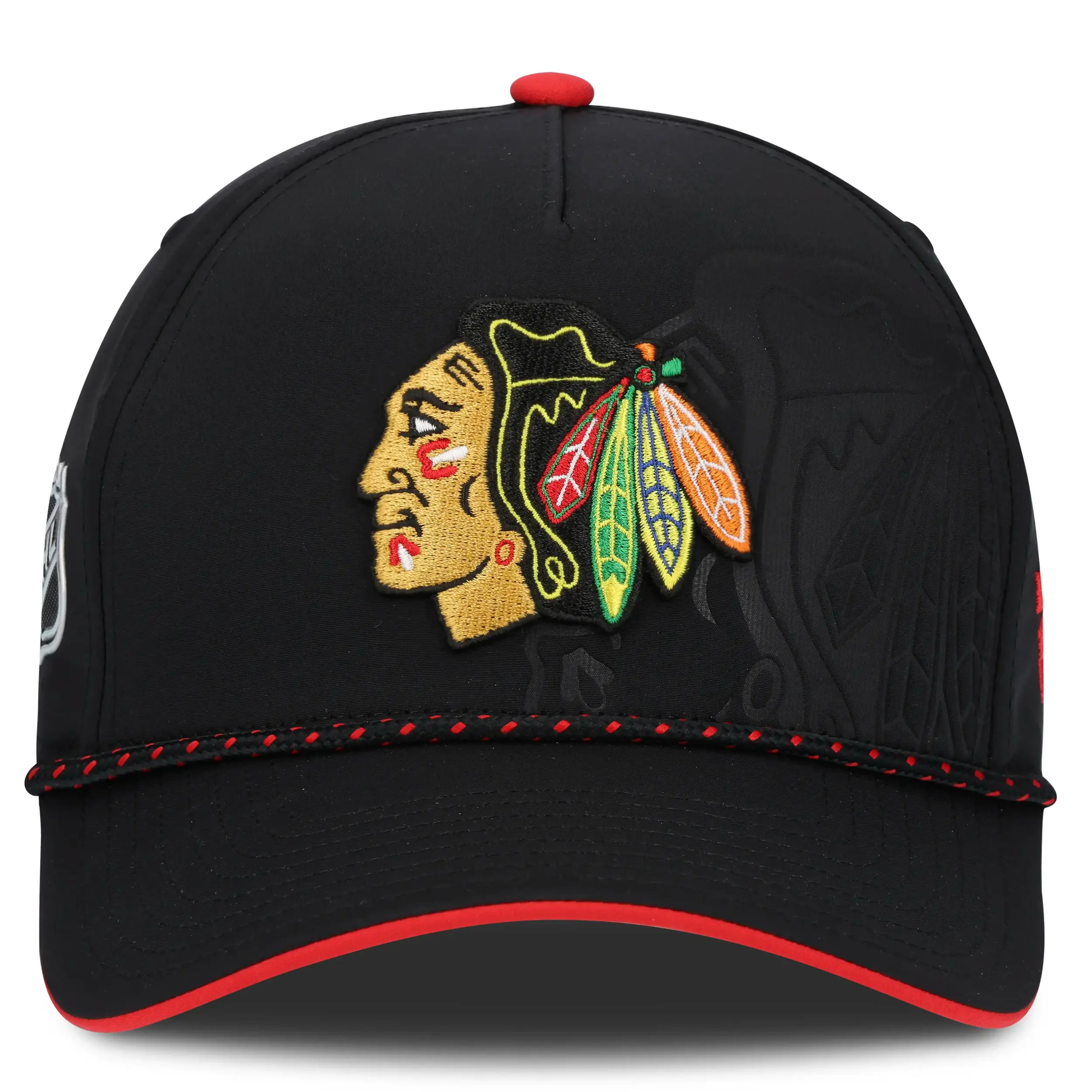 Chicago Blackhawks NHL Fanatics Draft 2026 Snapback Schwarz / Rot