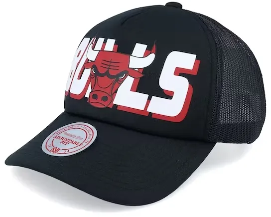Chicago Bulls NBA Mitchell & Ness Billboard Trucker Snapback Chicago Bulls NBA Mitchell & Ness Billboard Trucker Snapback