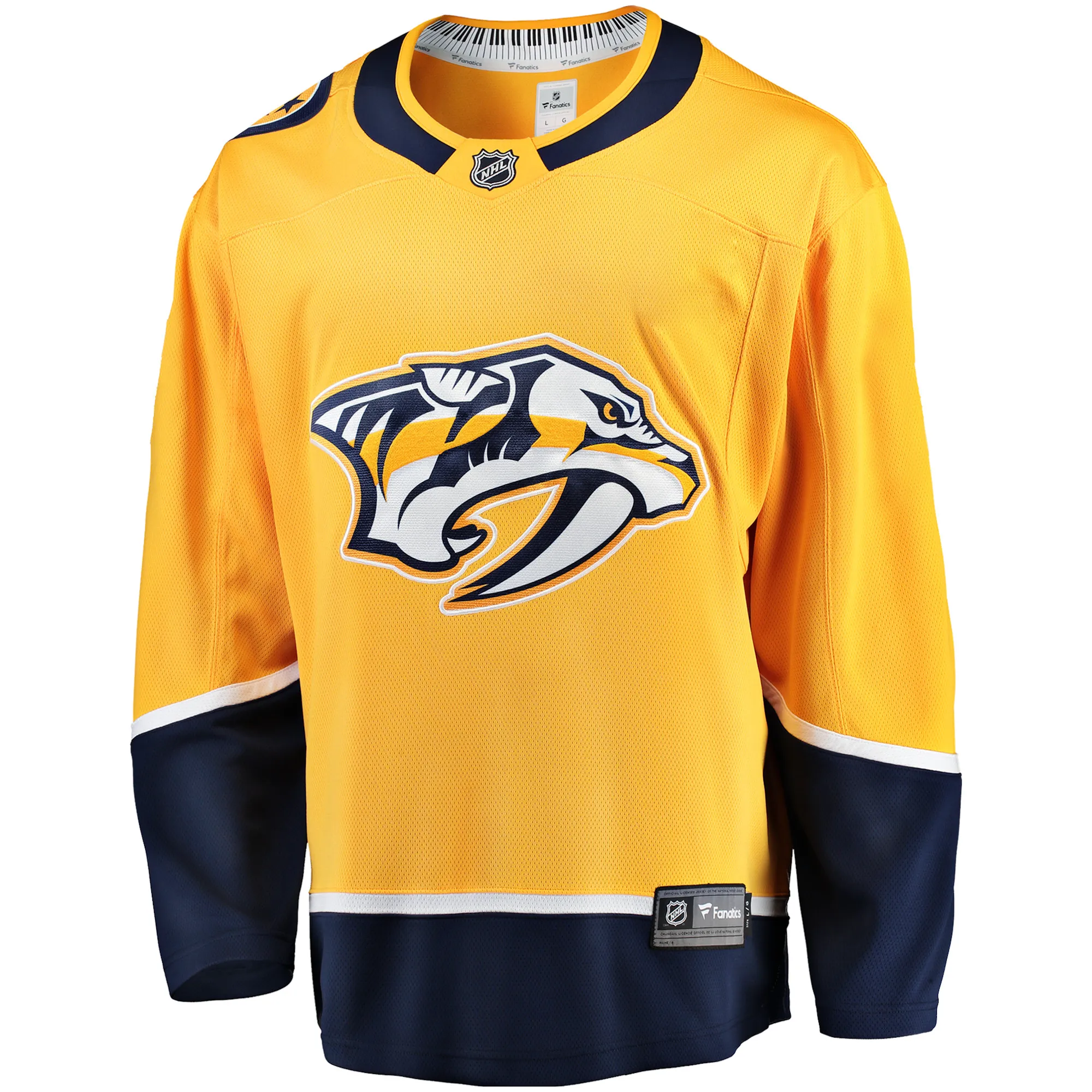 Nashville Predators NHL Eishockey Fanatics Breakaway Trikot Home Gelb