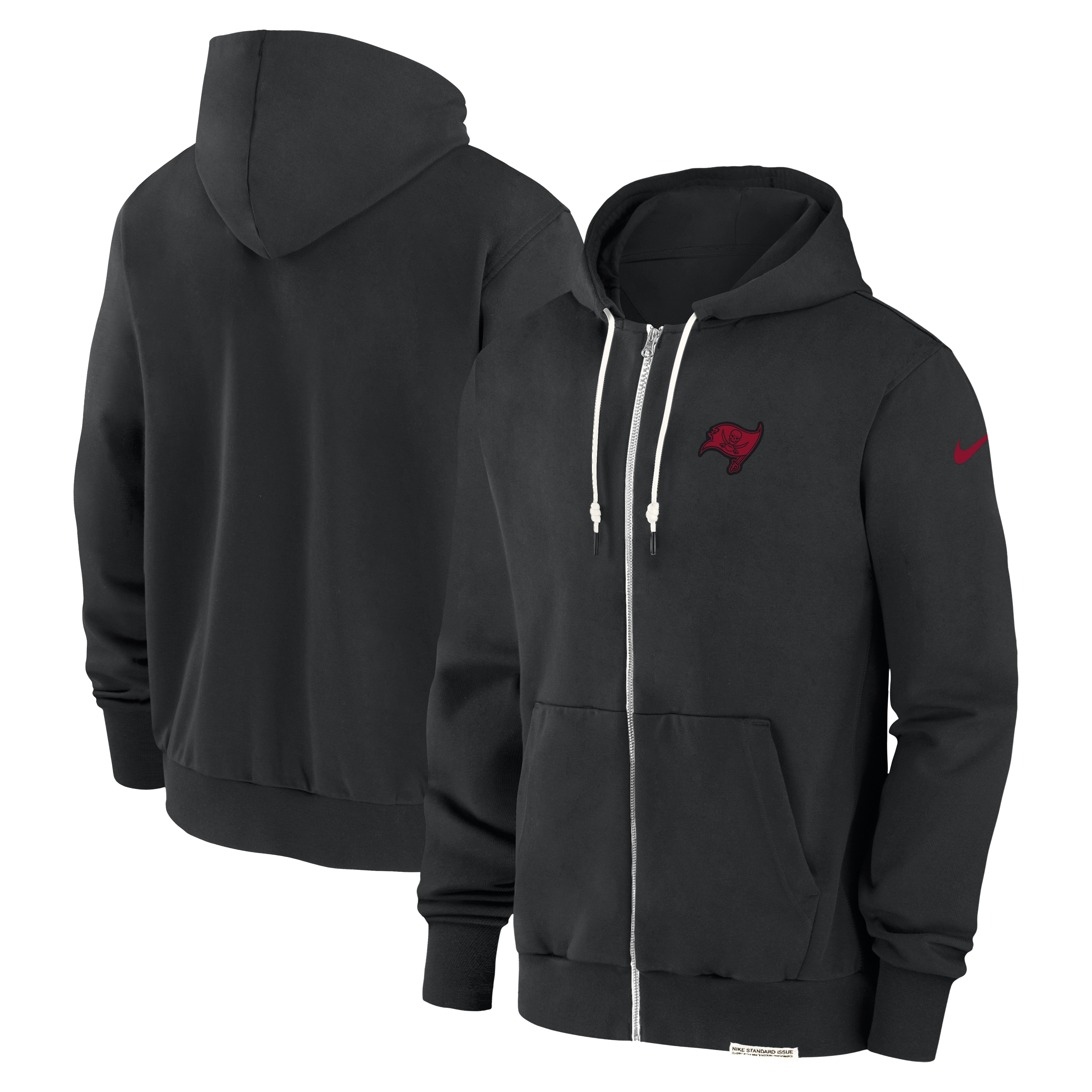 Tampa Bay Buccaneers NFL Nike Sideline 2023 Player Full-Zip Hoodie Schwarz