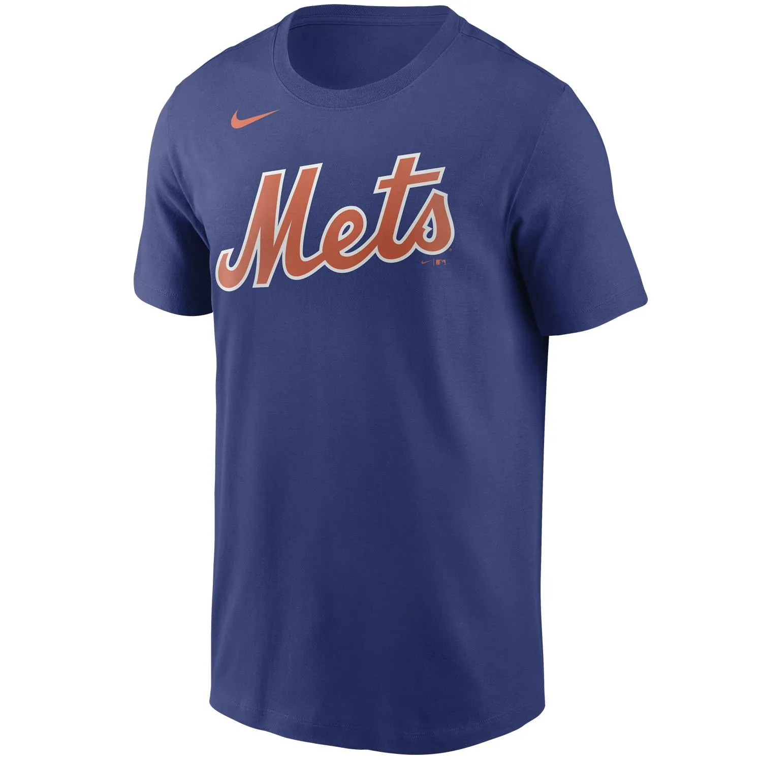 New York Mets MLB Nike Wordmark T-Shirt Blau