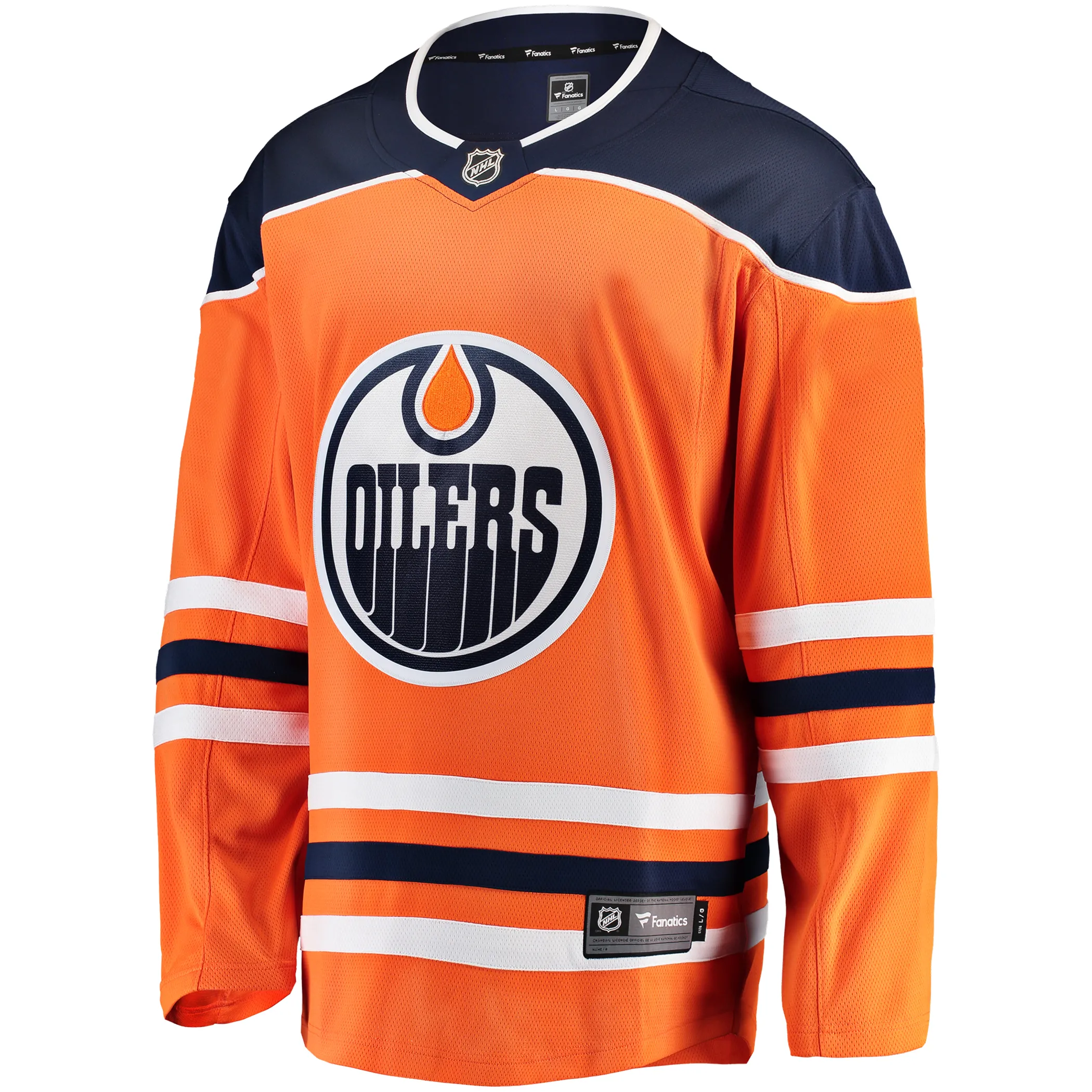 Edmonton Oilers NHL Eishockey Fanatics Breakaway Trikot Home Orange
