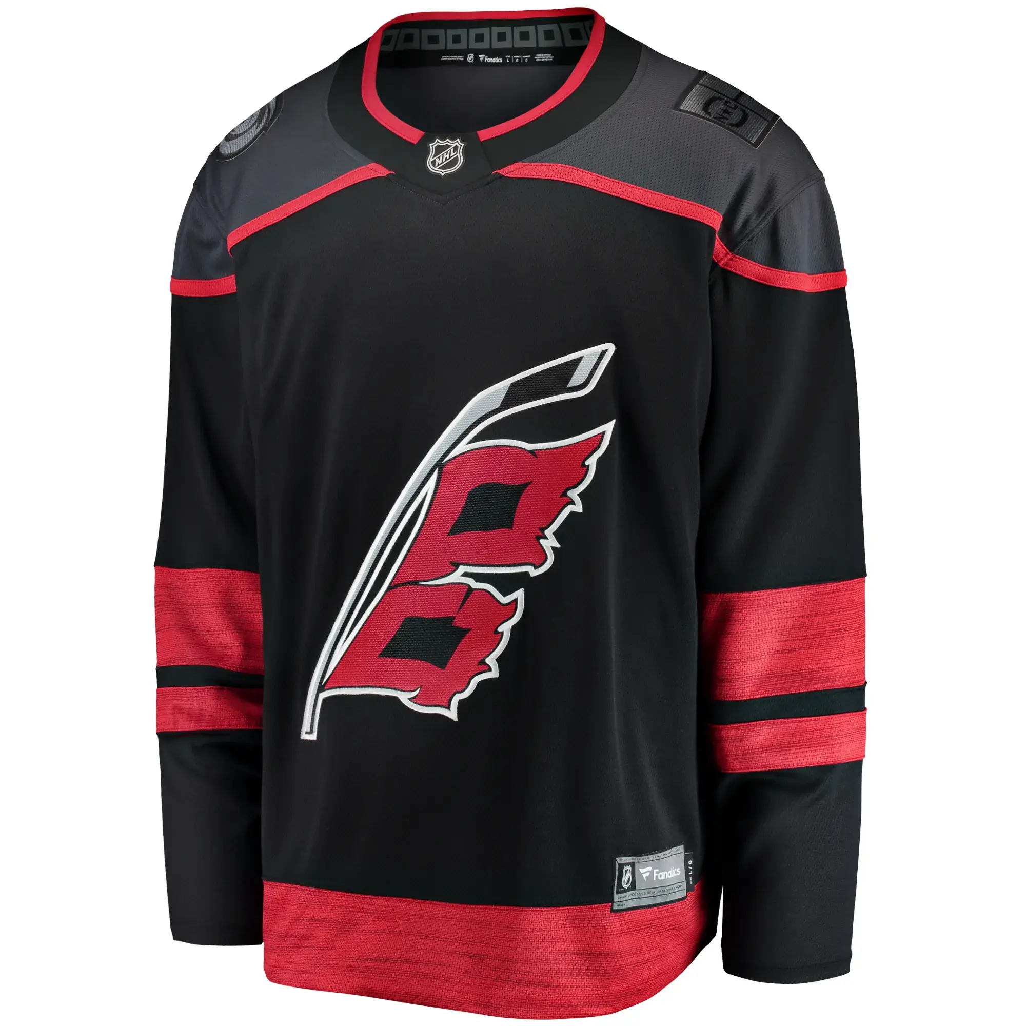 Carolina Hurricanes NHL Eishockey Fanatics Breakaway Trikot Home Schwarz